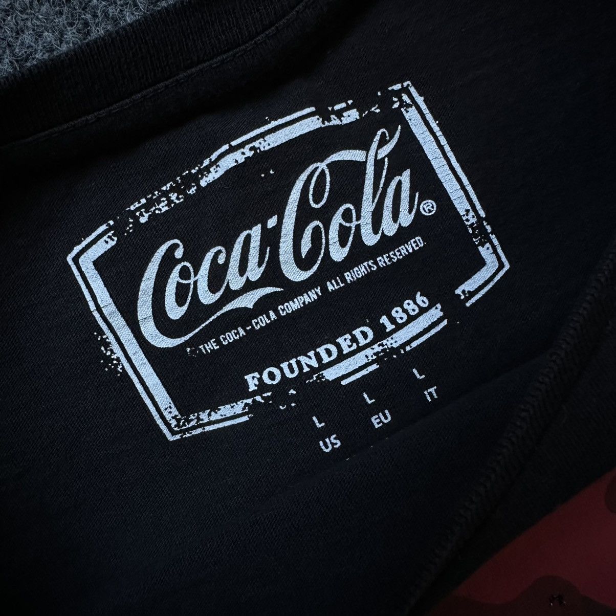 Coca Cola VTG Adult Coca-Cola T-shirts Big Logo Size L Trashed Staff Size US L / EU 52-54 / 3 - 11 Thumbnail