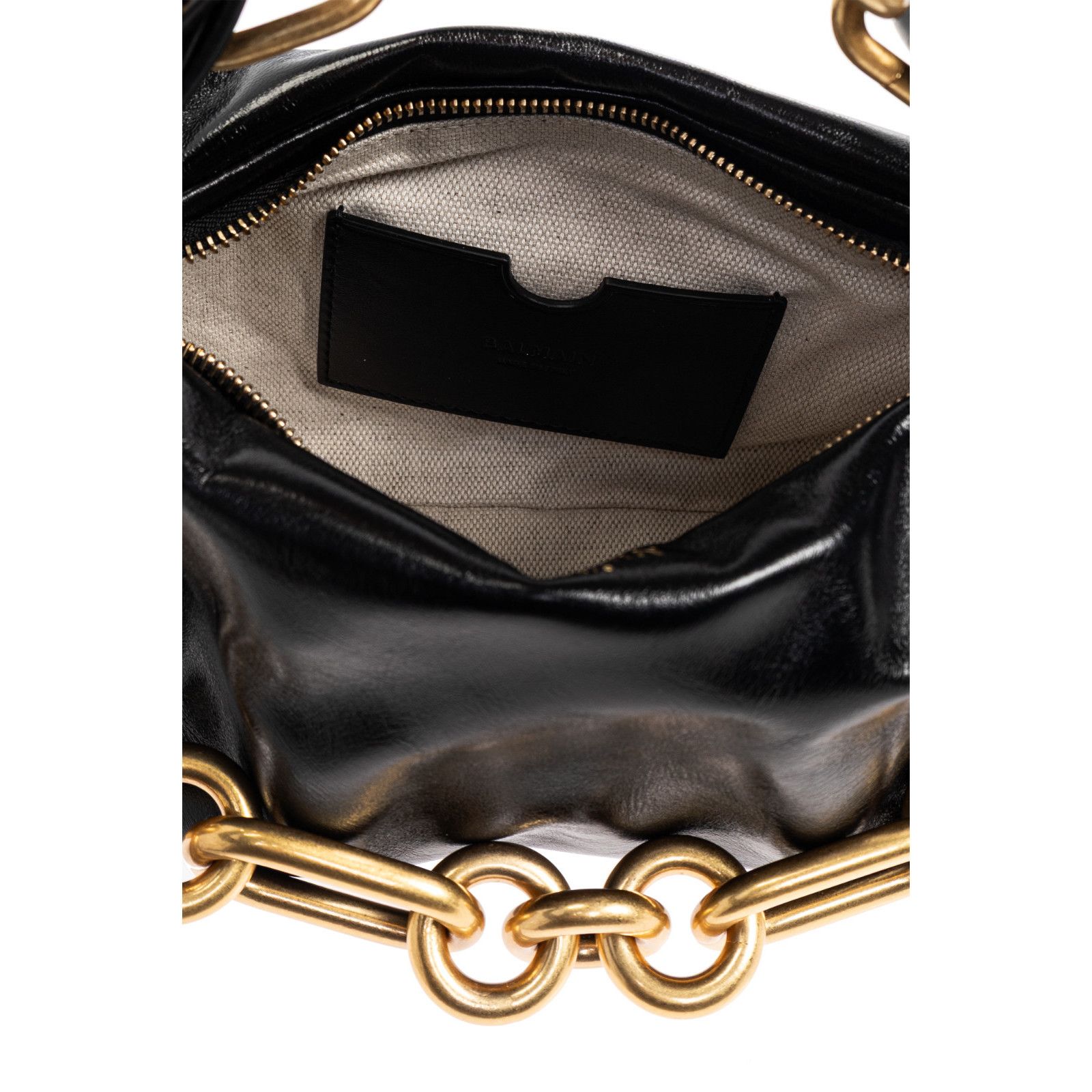 Balmain BALMAIN Sync Mini $1995 Black Leather Top Handle Bag New & A Size ONE SIZE - 4 Thumbnail