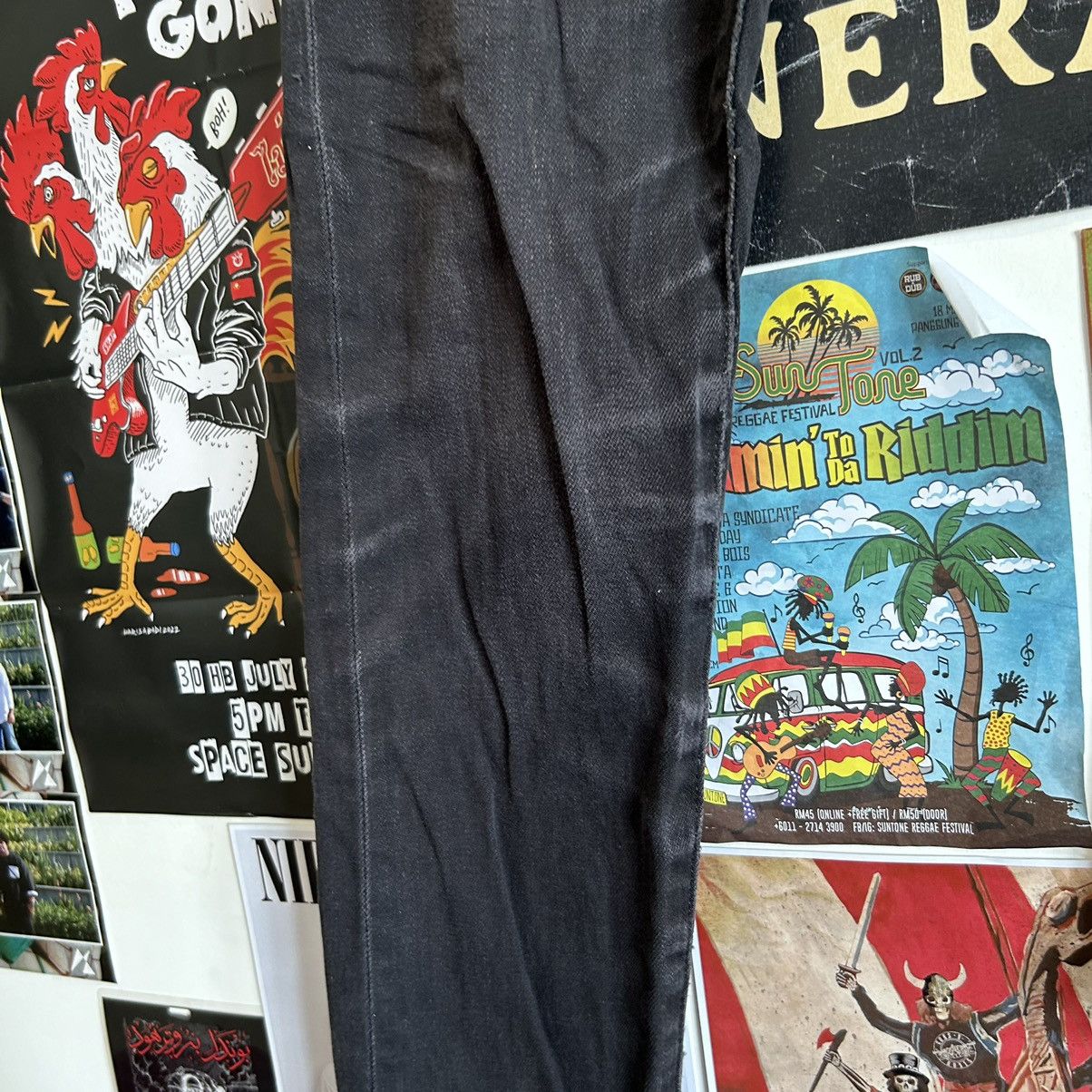 Edwin Vintage Edwin E Standard Distressed Faded Black Denim Size US 28 / EU 44 - 5 Thumbnail