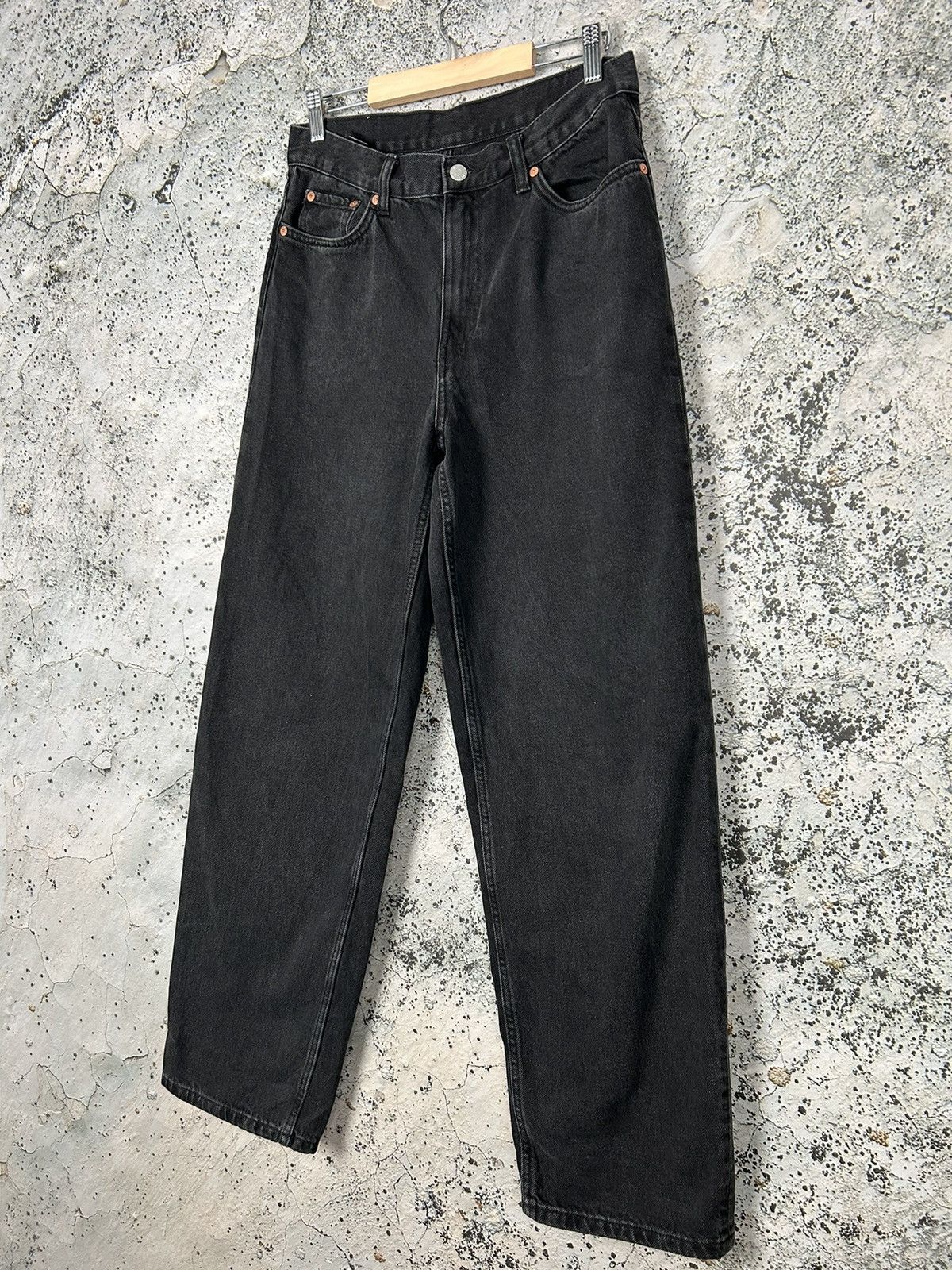 Weekday Weekday Rail Mid Loose Jeans Denim Streetwear Hype Size US 27 - 2 Thumbnail