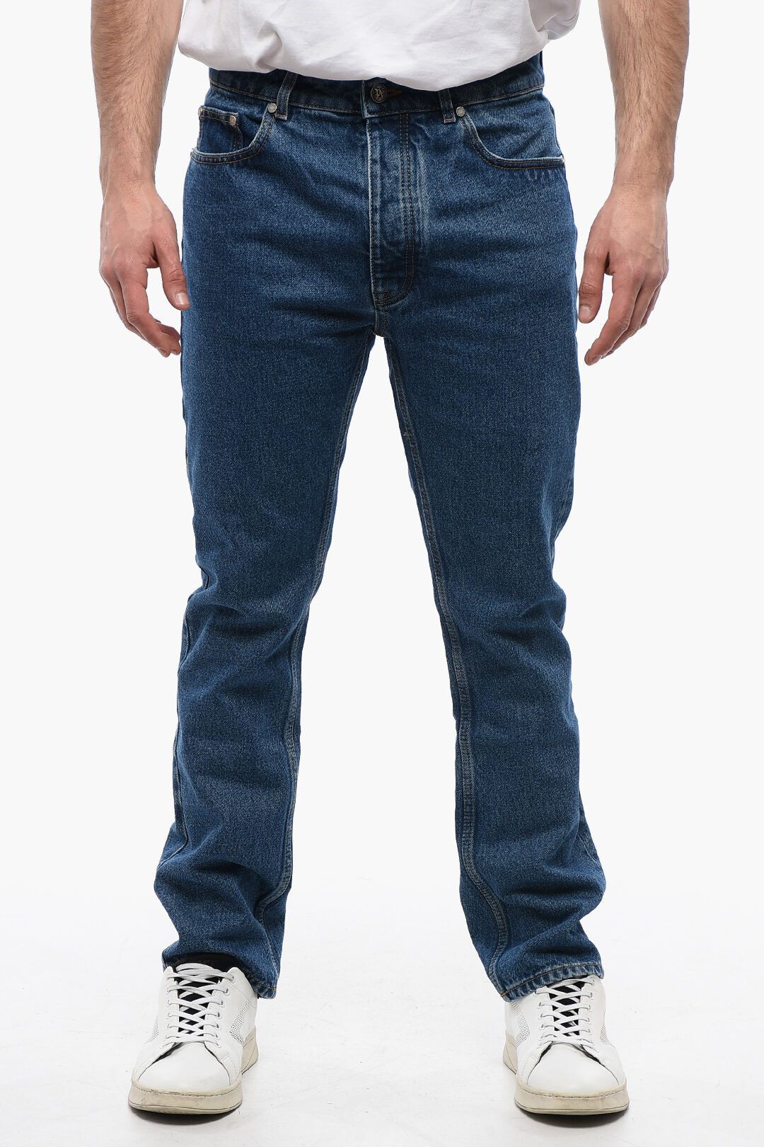 Palm Angels og1mm0825 5-Pocketed Slim Fit Denim in Blue Size US 32 / EU 48 - 1 Thumbnail