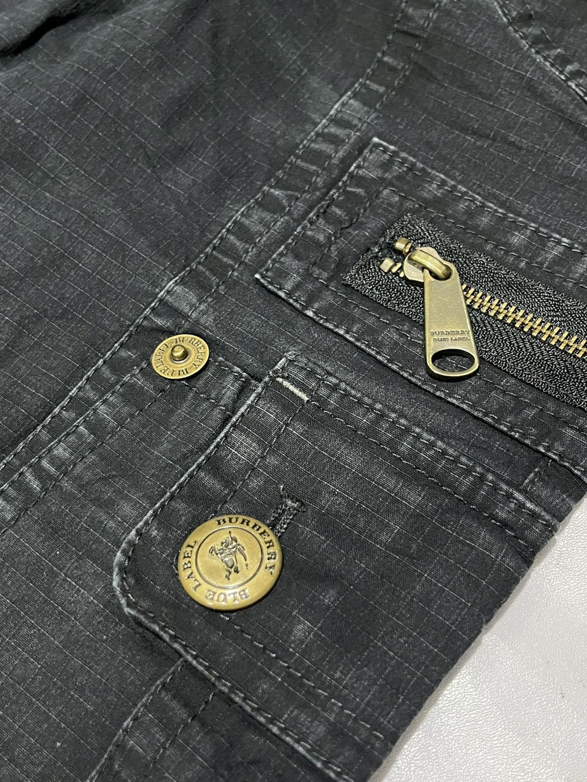 Burberry × Japanese Brand Burberry London ripstop black Size 25" / US 0 / IT 36 - 4 Thumbnail