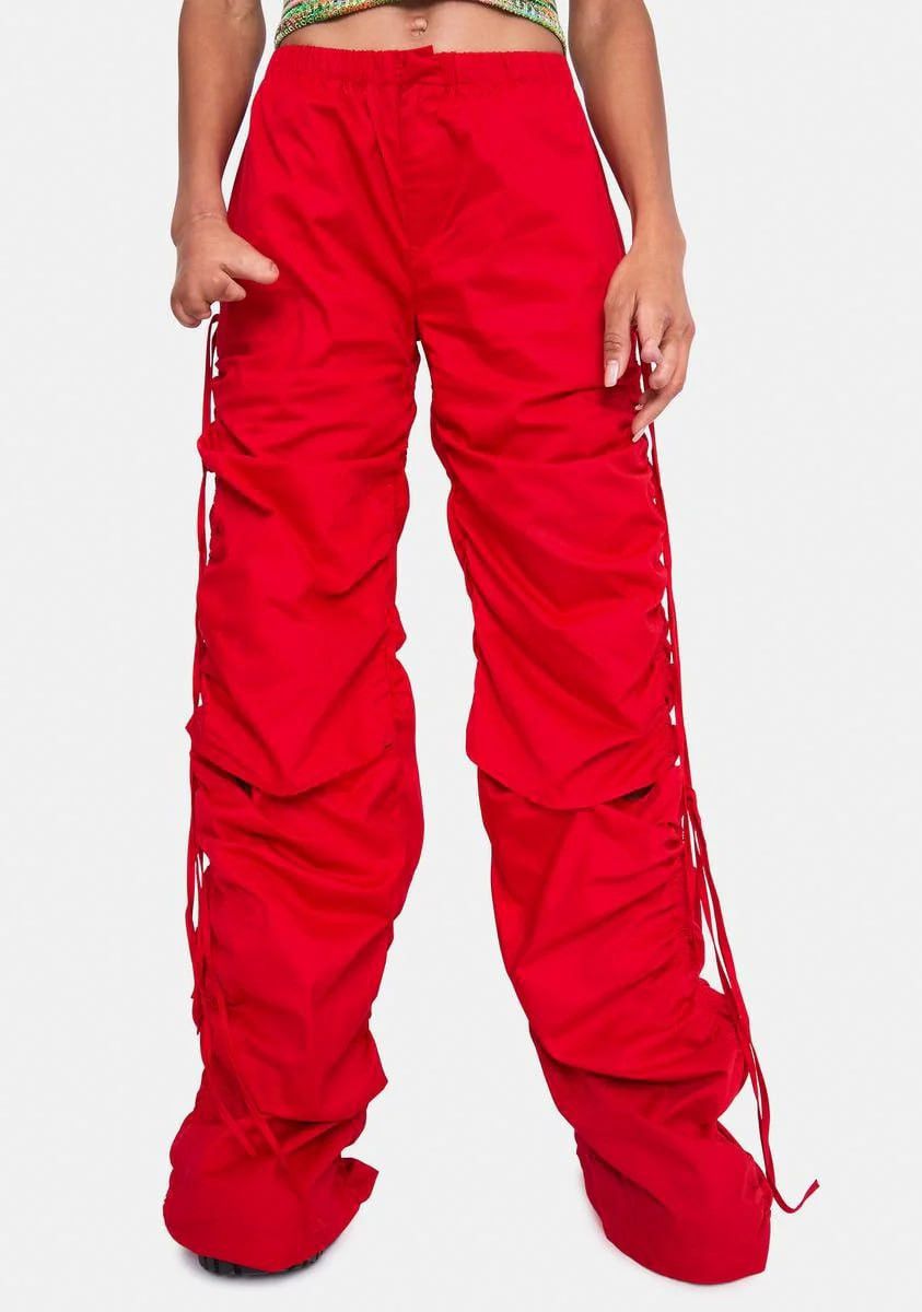 Jaded London Jaded london Light Baggy wide leg trousers drawstrings Pants Size 27" / US 4 / IT 40 - 3 Thumbnail