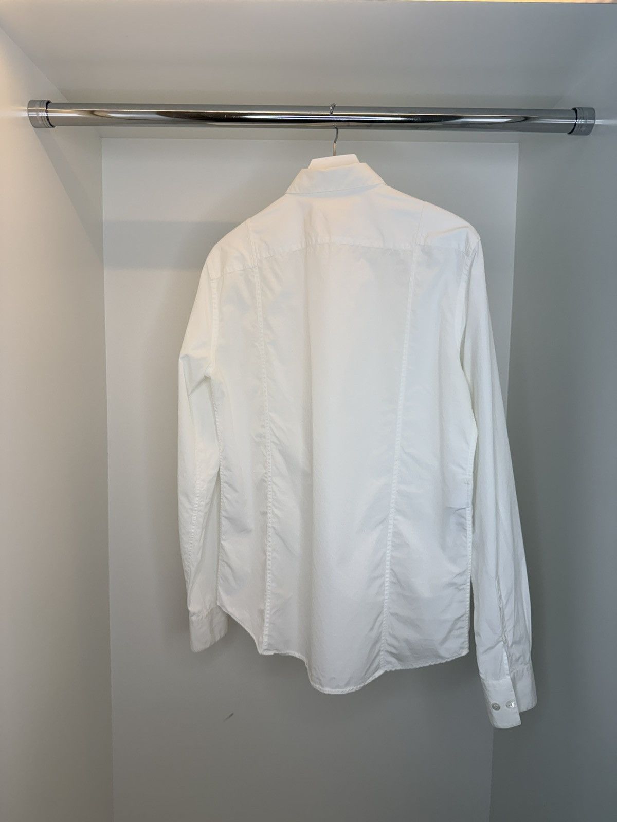 Marni Marni Paneled Cotton Poplin Shirt — White — IT 50 Size US M / EU 48-50 / 2 - 2 Thumbnail