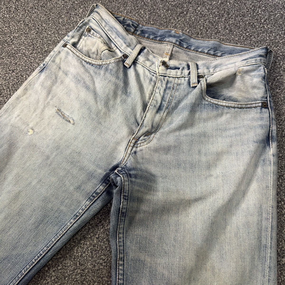 14th Addiction Vintage 90s Levis 502 Faded 2 Tone Distressed Denim W30 Size US 30 / EU 46 - 3 Thumbnail