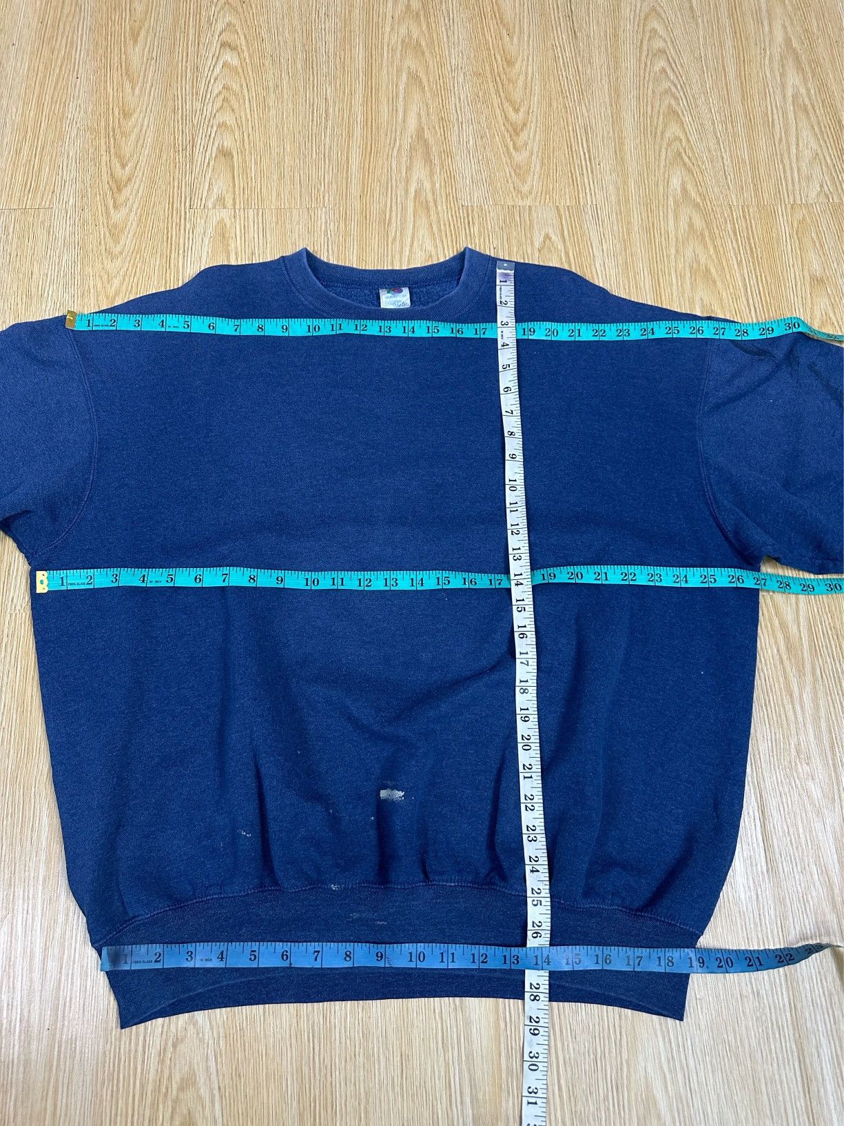 Fruit Of The Loom × Vintage Vintage Plain FOTL Distressed Faded Crewneck A298 Size US XL / EU 56 / 4 - 3 Thumbnail