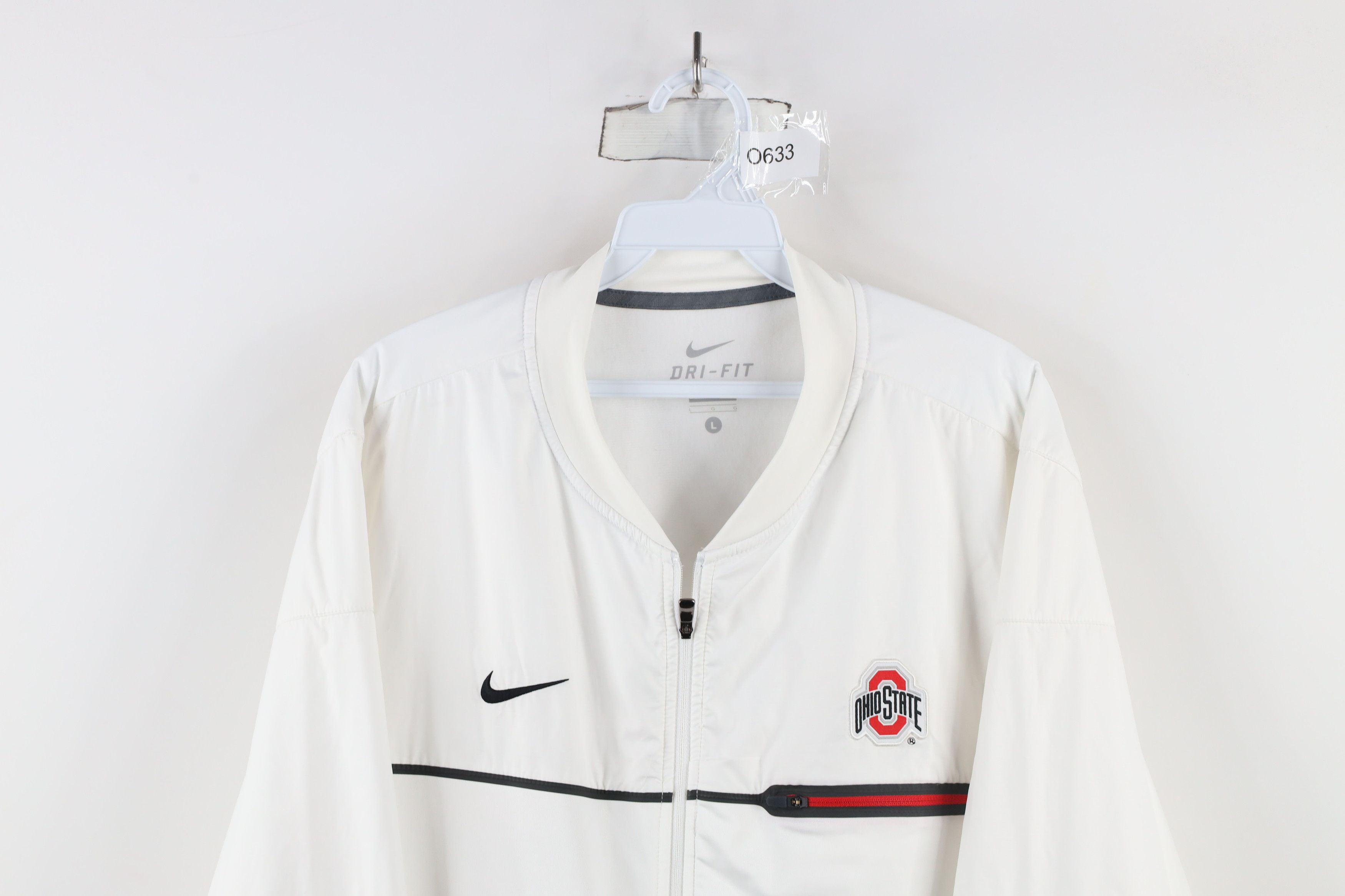 Nike × Vintage Nike Dri-Fit Ohio State University Football Full Zip Jacket Size US L / EU 52-54 / 3 - 2 Thumbnail