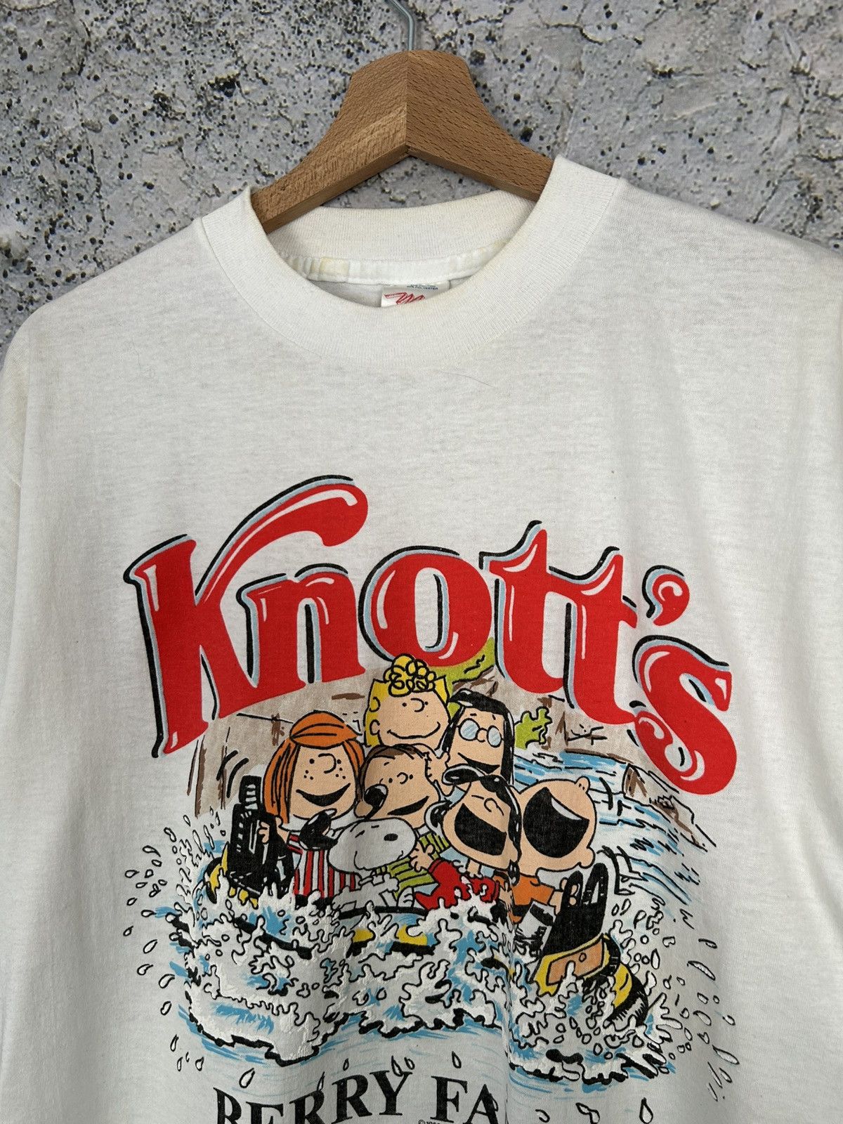 Peanuts Vintage 80s Peanuts Snoopy Knotts Graphic Movie Cartoon Tee Size US L / EU 52-54 / 3 - 3 Thumbnail