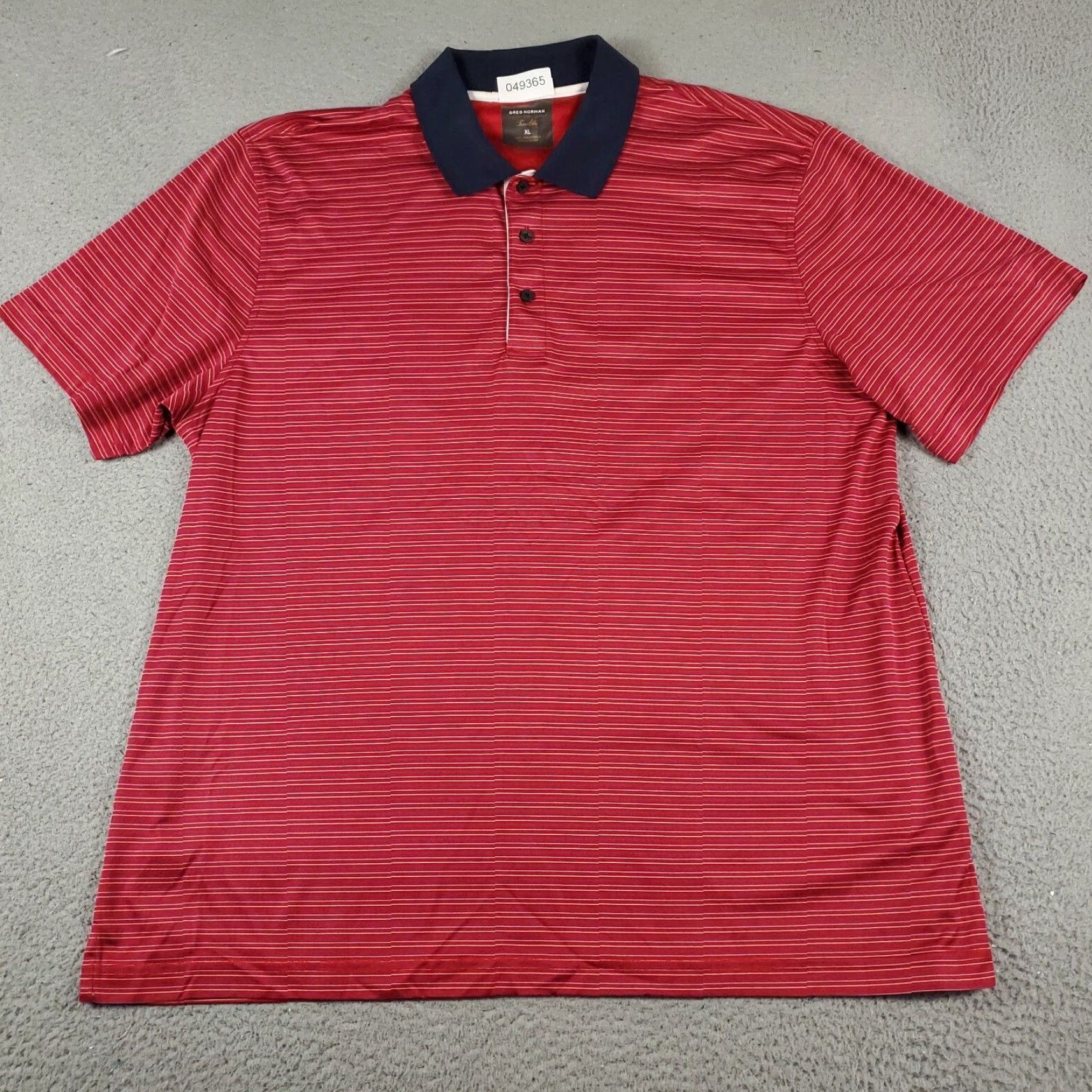 Vintage Greg Norman Polo Shirt Mens XL Red Striped Shark Golf Casual Short Sleeve Polo Size US XL / EU 56 / 4 - 2 Thumbnail