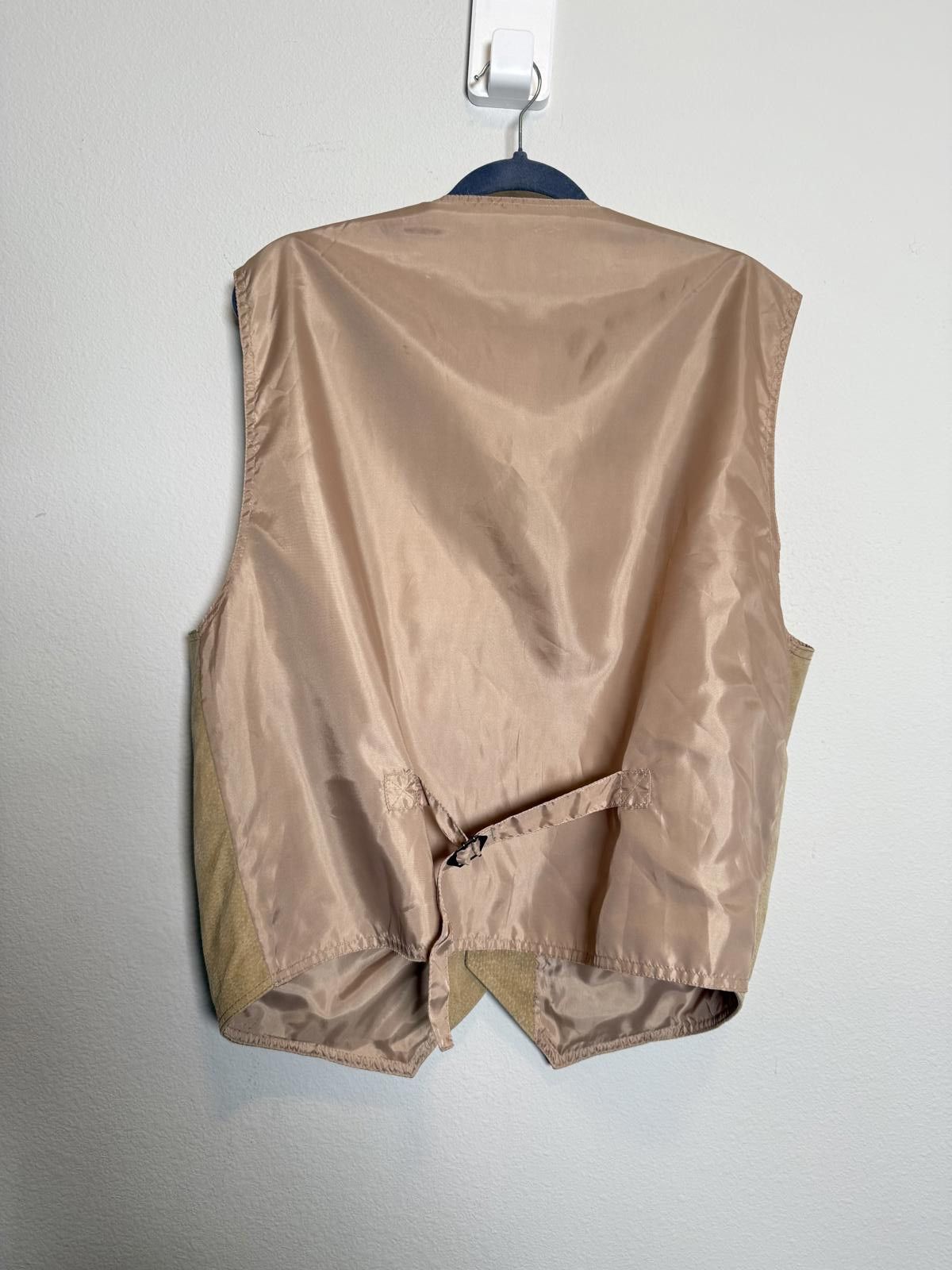 Other Mens 90s Vintage Tan Suede Leather Button Up Vest Size US L / EU 52-54 / 3 - 3 Thumbnail