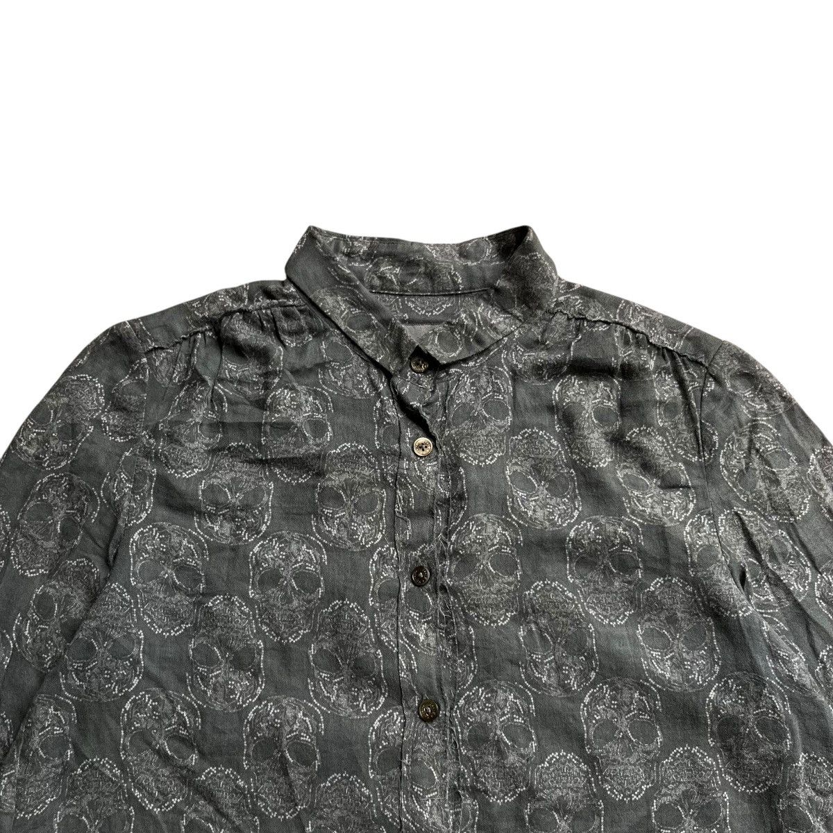 Zadig & Voltaire Zadig & Voltarie Teva Skull Button Up Shirt Size US S / EU 44-46 / 1 - 4 Thumbnail
