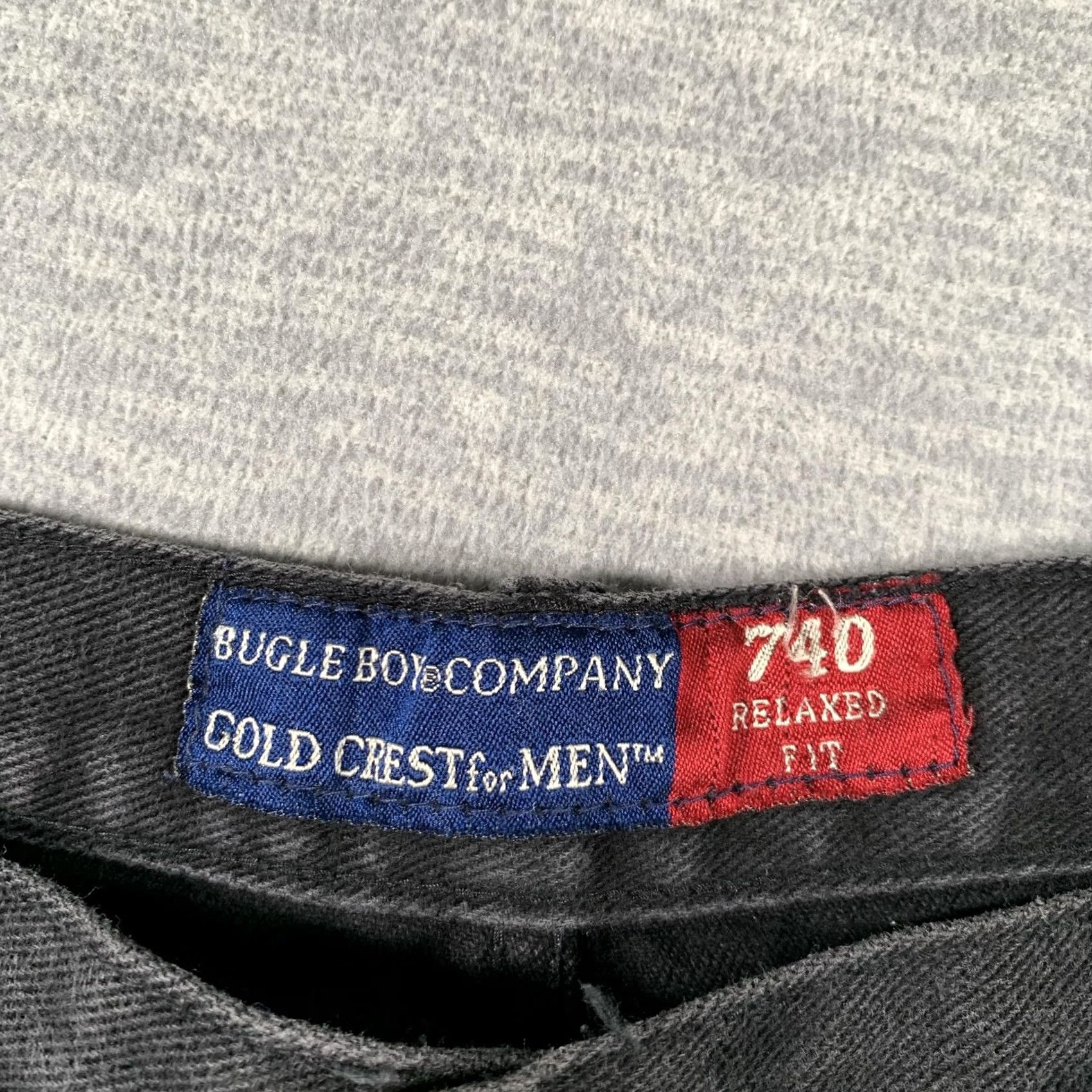 Denime VINTAGE Bugle Boy Jeans Mens 38x30 Gray 740 Relaxed Straight Denim 90s Size US 38 / EU 54 - 4 Thumbnail