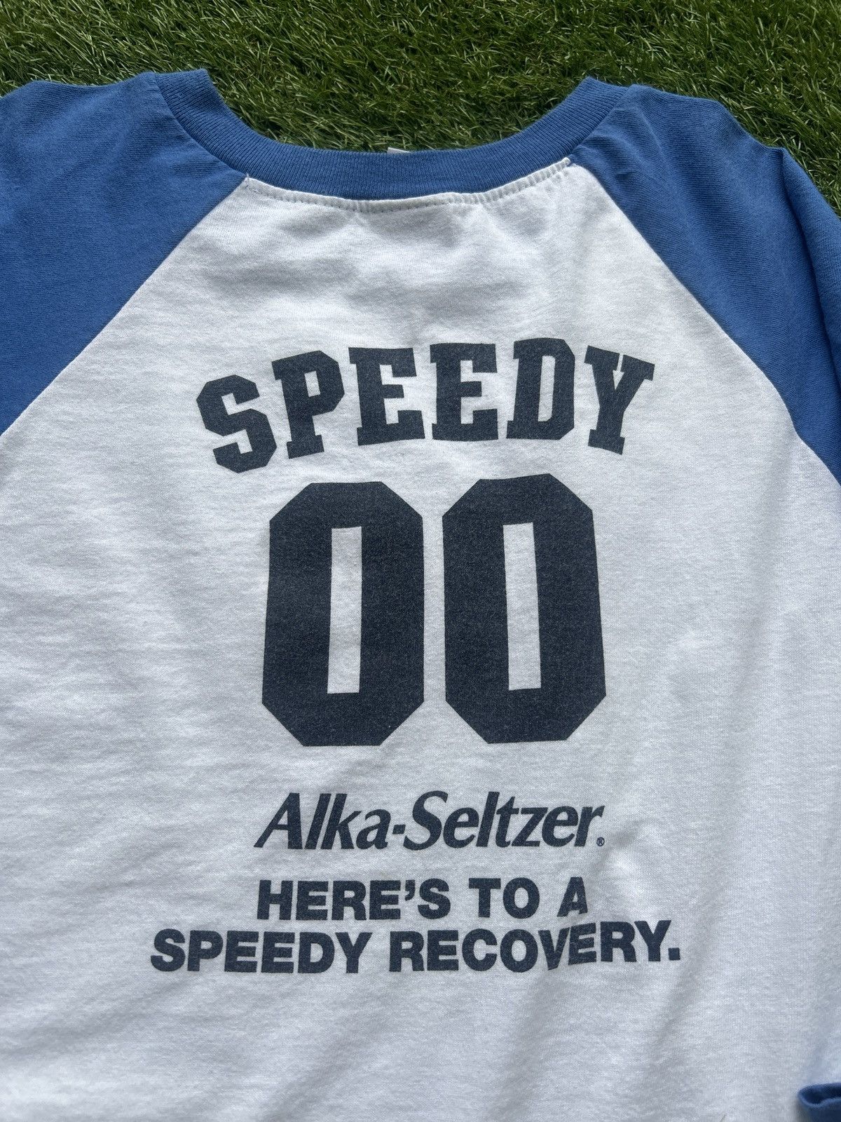 Vintage Vintage 90’s Alka-Seltzer Speedy Mascot Raglan Baseball Tee Size US XL / EU 56 / 4 - 4 Thumbnail