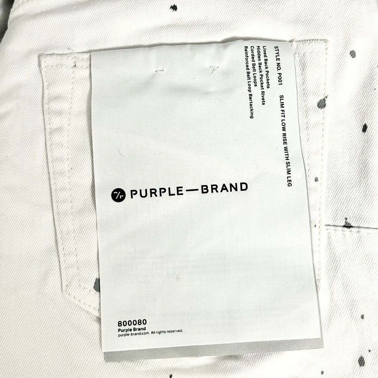 Purple Brand New Purple Paint Splatter Distressed White Denim Size 30 Size US 30 / EU 46 - 5 Thumbnail