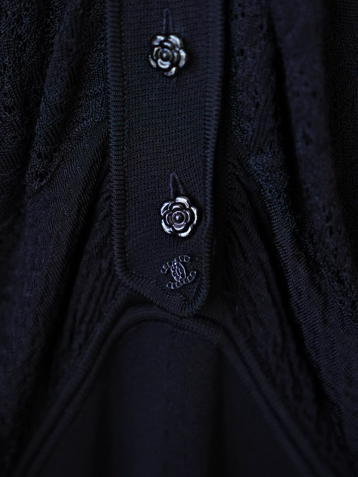 Chanel Chanel Vintage All Black Cowl Neck Bodycon Fishtail Dress Size S / US 4 / IT 40 - 5 Thumbnail