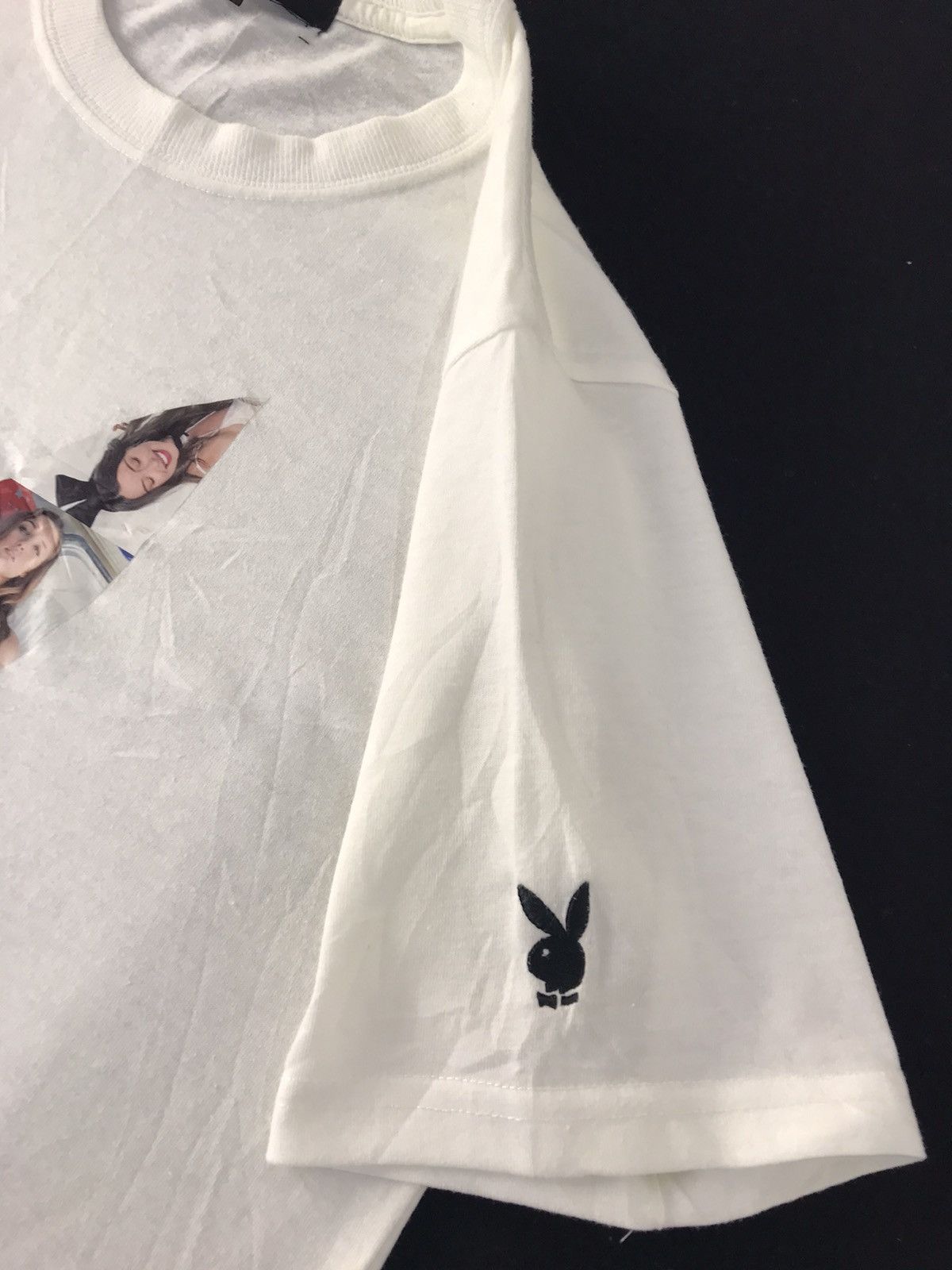 Playboy Playboy Hot Girl Big Graphic Screen Spell Out Printed Tee Size US M / EU 48-50 / 2 - 5 Thumbnail