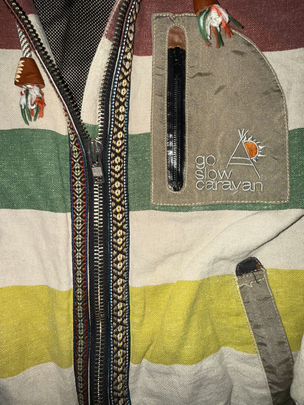 Japanese Brand × go slow caravan Go Slow Caravan Hooded Full Zip Jacket Size US S / EU 44-46 / 1 - 3 Thumbnail
