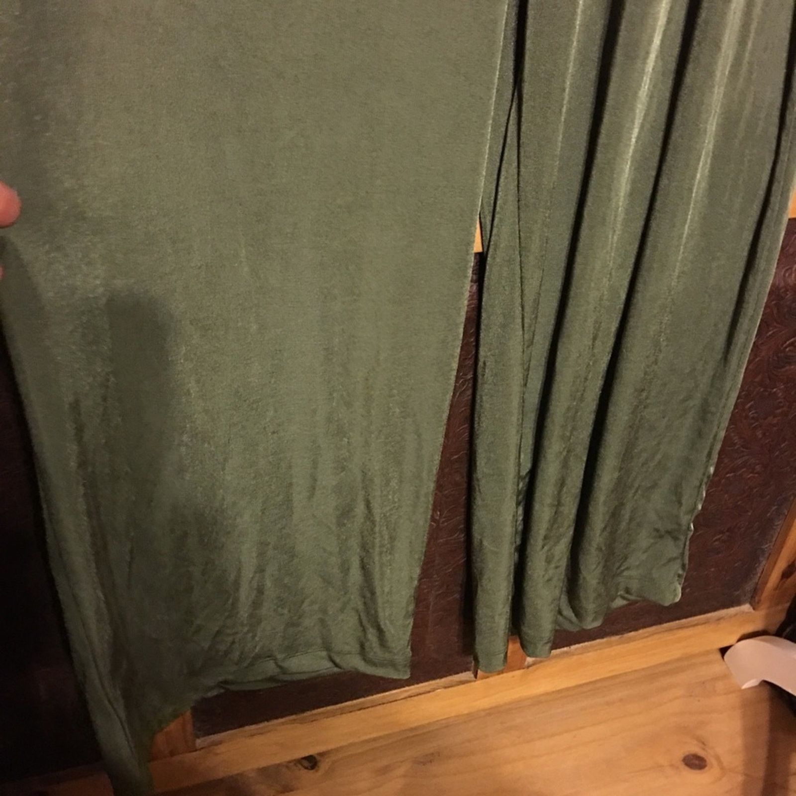 Other CSC Studios green wide leg comfort palazzo pants Size 34" / US 12 / IT 48 - 3 Thumbnail