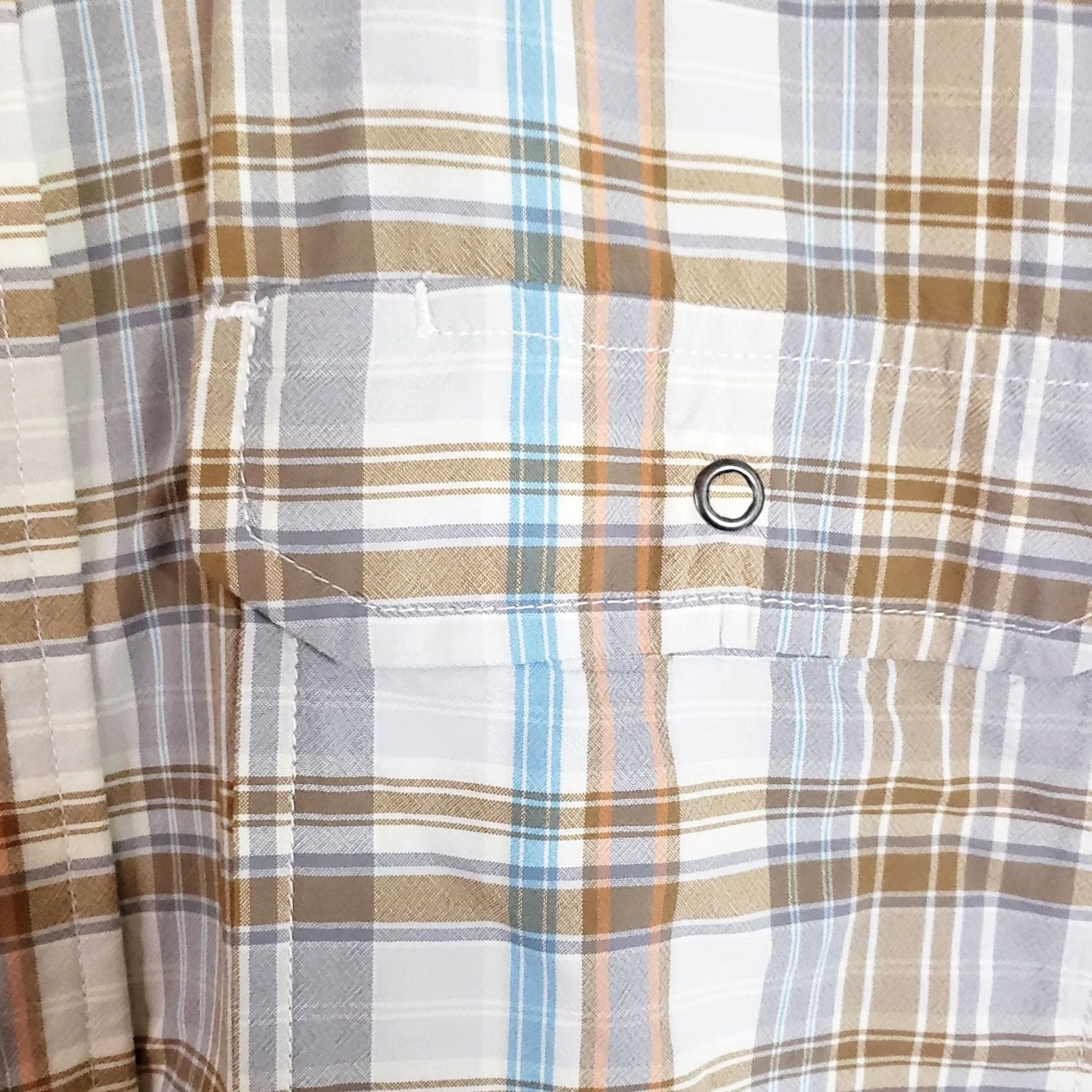 Patagonia Patagonia Button-Up Shirt Men's M Khaki Blue Plaid Short Sleeve Cotton Size US M / EU 48-50 / 2 - 6 Thumbnail