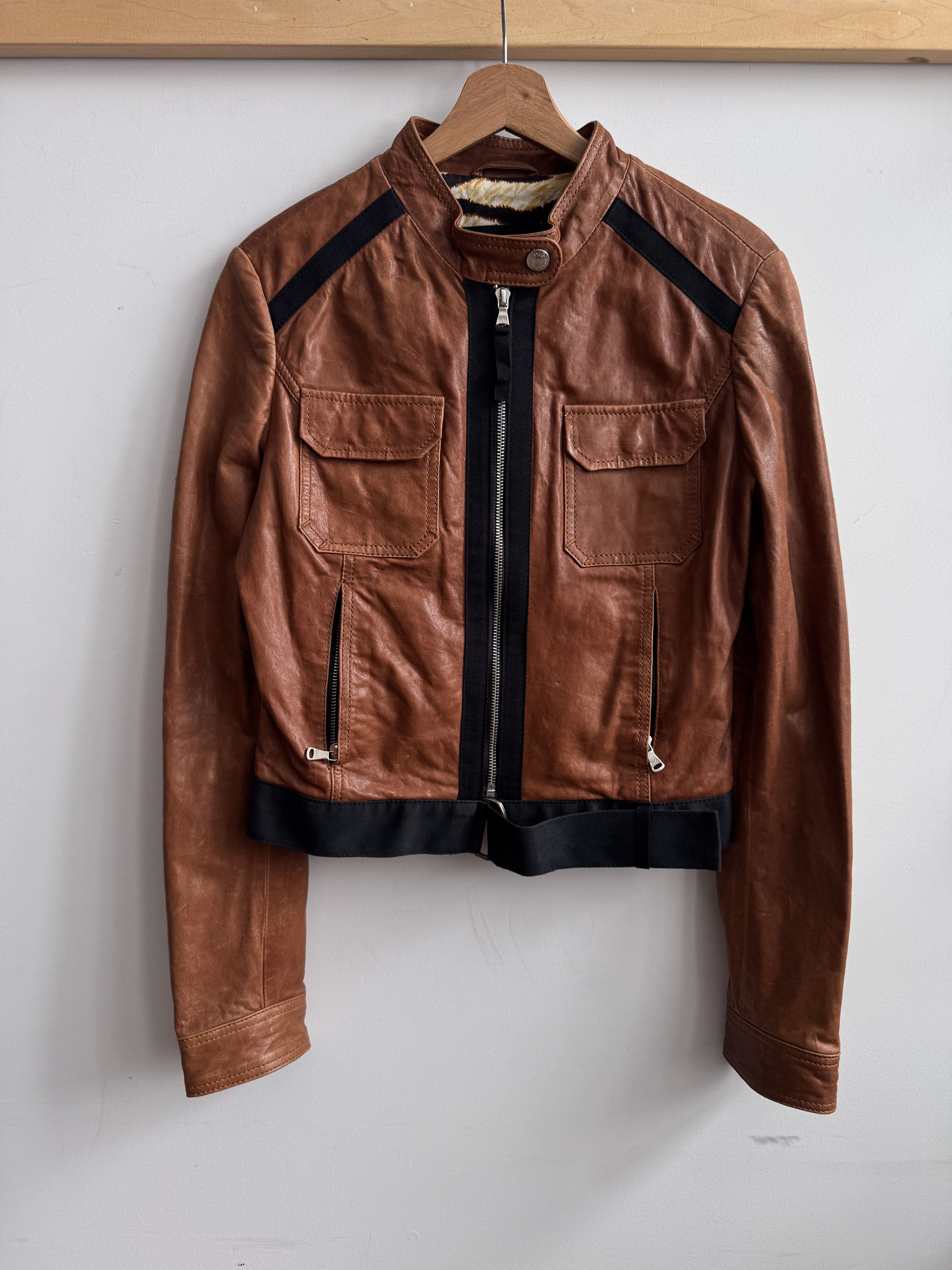 Dolce & Gabbana 00s Dolce & Gabbana Leather Jacket Size 44 Size M / US 6-8 / IT 42-44 - 1 Thumbnail