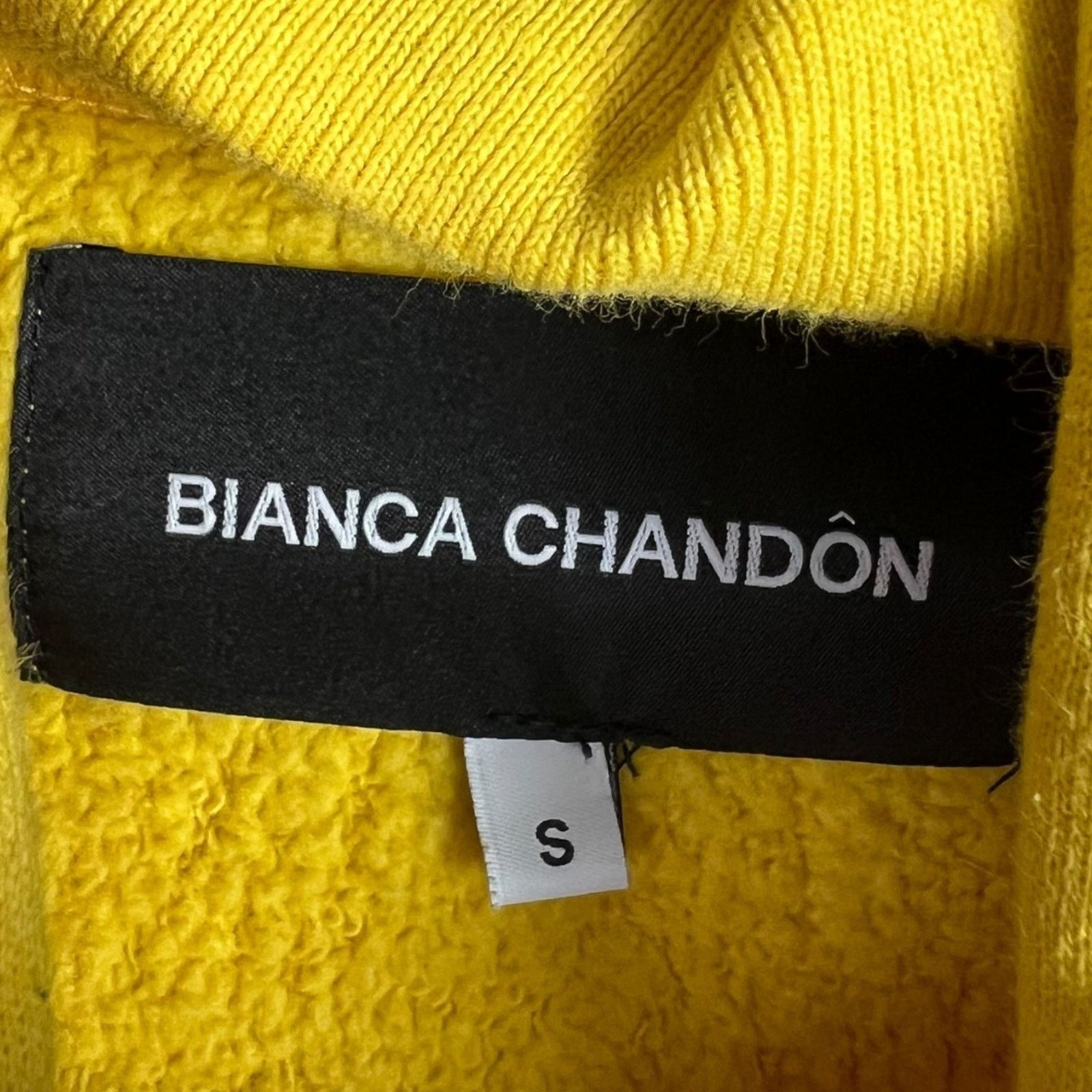 BIANCA CHANDON Bianca Chandon Lover Hoodie Yellow Flames 100% Cotton Size S Size US S / EU 44-46 / 1 - 5 Thumbnail
