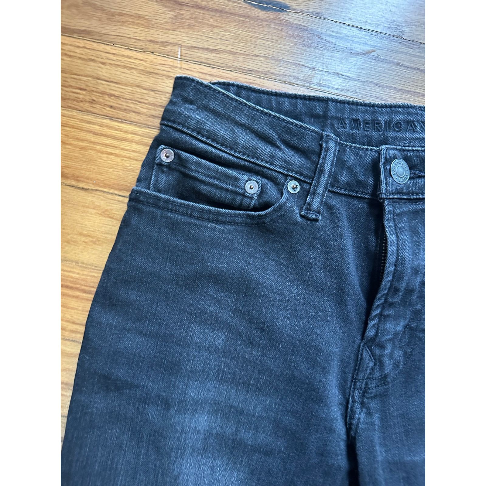 American Eagle Outfitters American Eagle Black Slim Jeans 28x32 Size US 28 / EU 44 - 3 Thumbnail