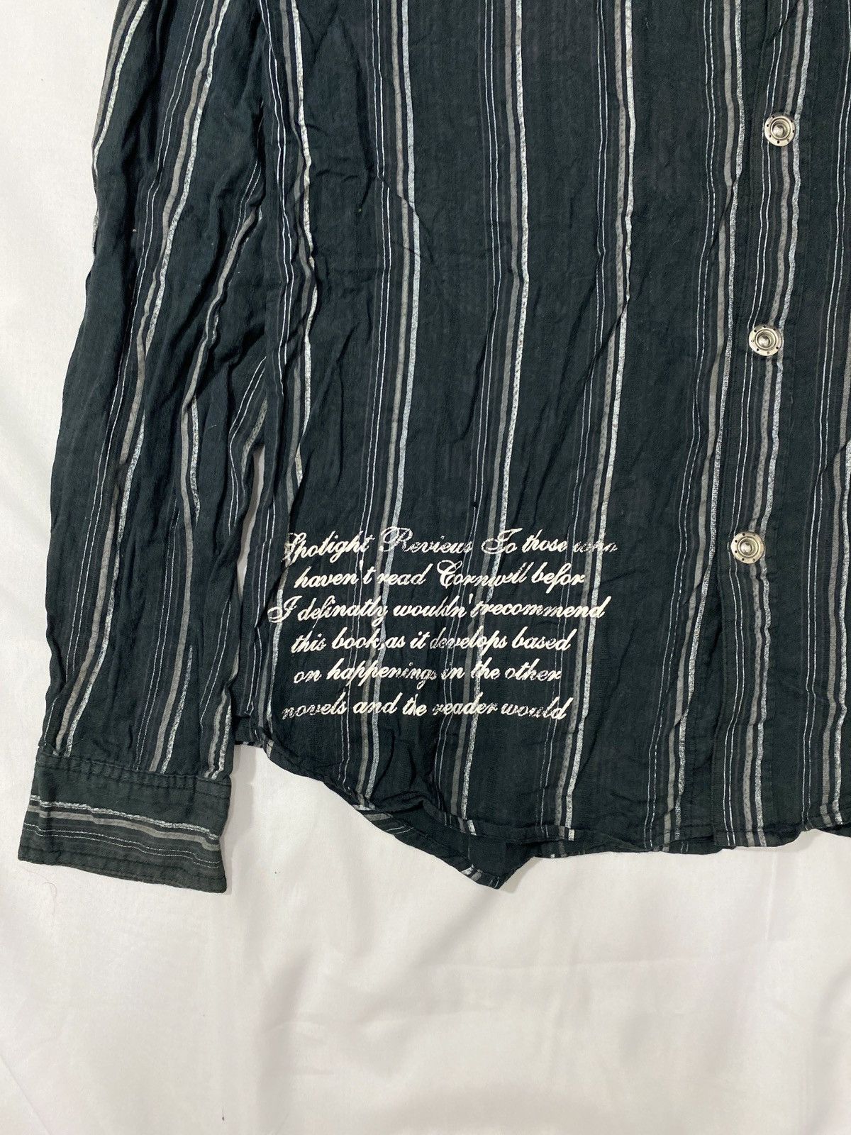 Yasuyuki Ishii Bernings Sho Poem Gothic Button Shirt Size US L / EU 52-54 / 3 - 4 Thumbnail
