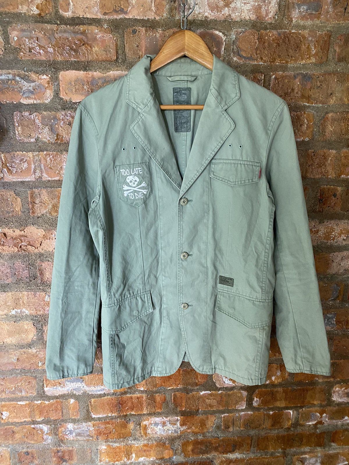 Wtaps 2000s Wtaps cross bone “to late to die” parka Size US M / EU 48-50 / 2 - 2 Thumbnail