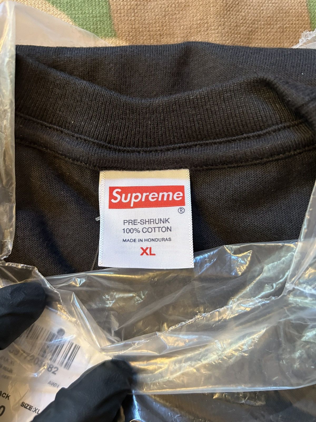 Supreme Supreme Fuck Money Tee Black XL FW24 Size US XL / EU 56 / 4 - 4 Thumbnail