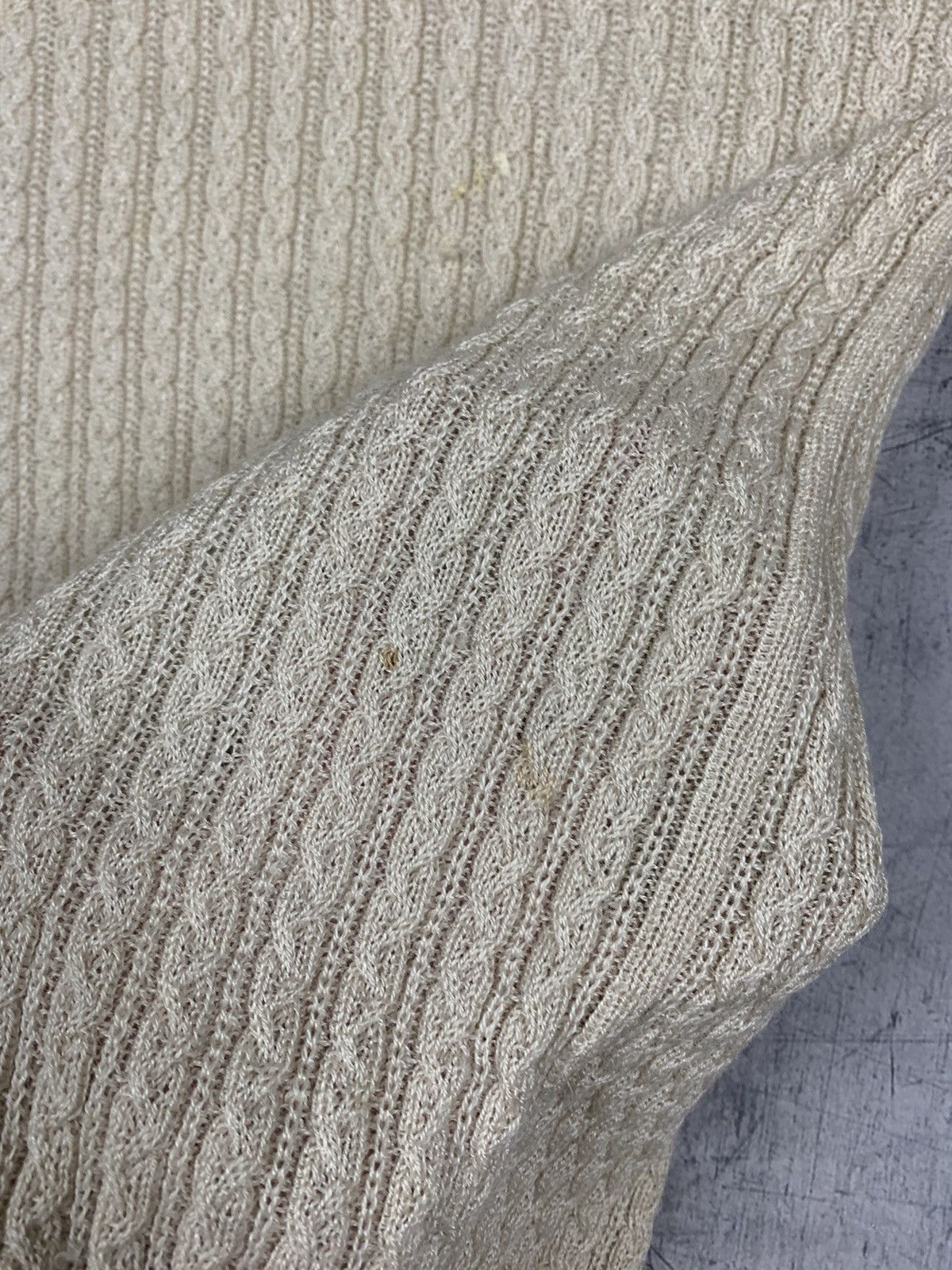 Escada Escada Sport Cable Knit Sweater V-Neck Size M Beige Luxury Size M / US 6-8 / IT 42-44 - 9 Thumbnail