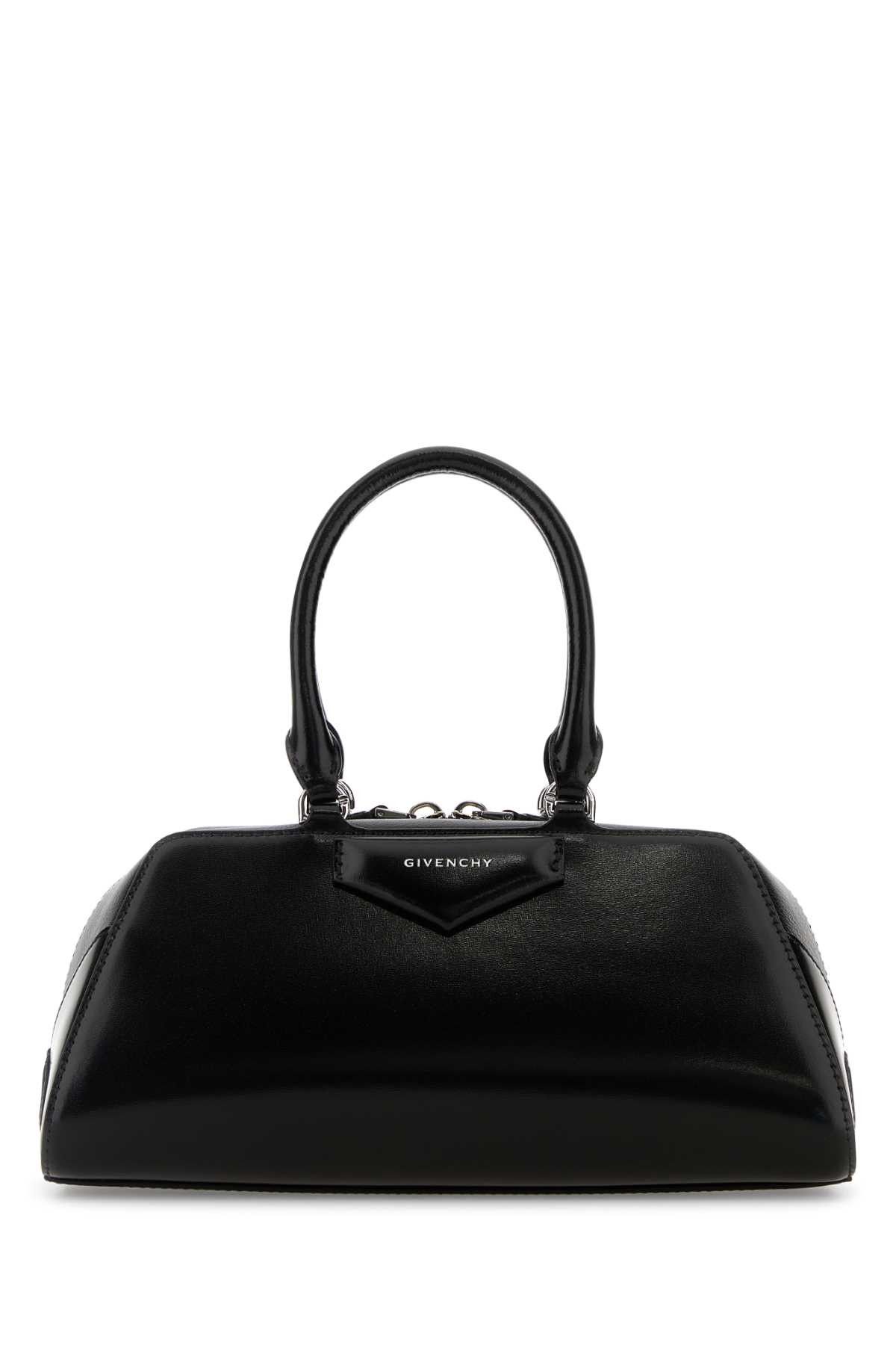 Givenchy Black Leather Small Antigona East-West Handbag Size ONE SIZE - 1 Thumbnail