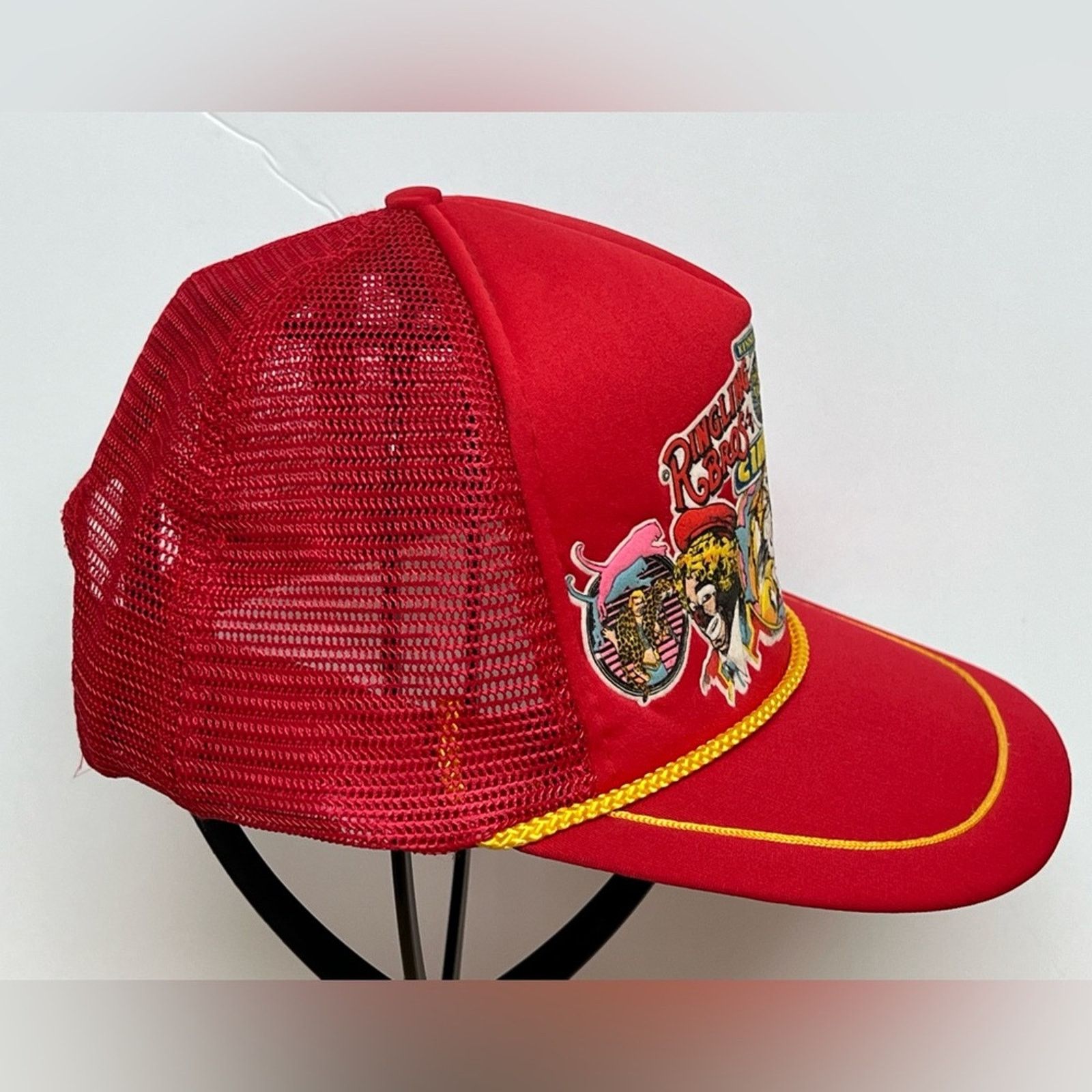 Vintage Ringling Bros Barnum & Bailey Circus Vintage 80s Trucker Hat Size ONE SIZE - 4 Thumbnail