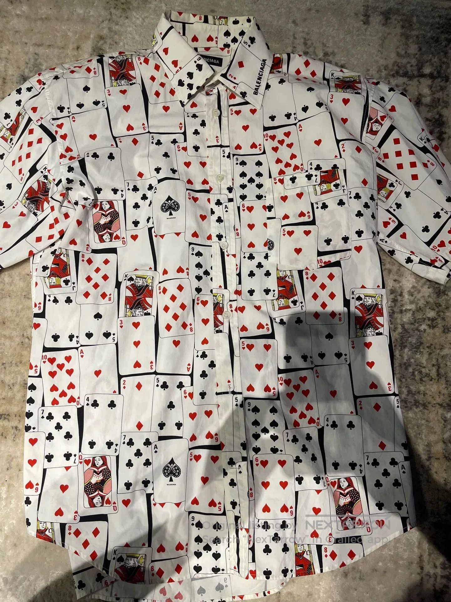 Balenciaga balenciaga playing cards short sleeve shirt. Size US M / EU 48-50 / 2 - 1 Thumbnail