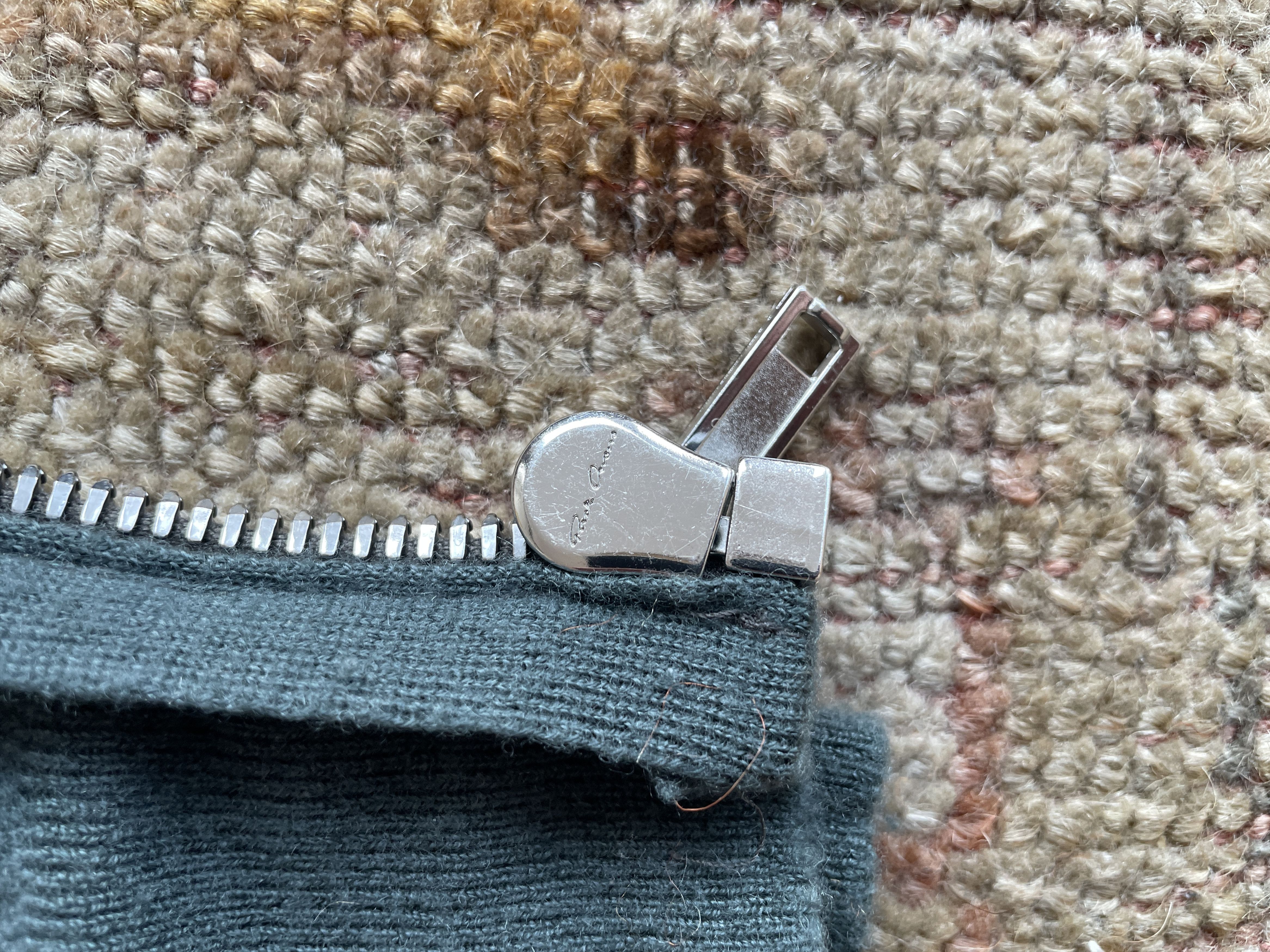 Rick Owens Rick Owens Teal Green Zip Up Cashmere Hoodie Size US S / EU 44-46 / 1 - 9 Thumbnail