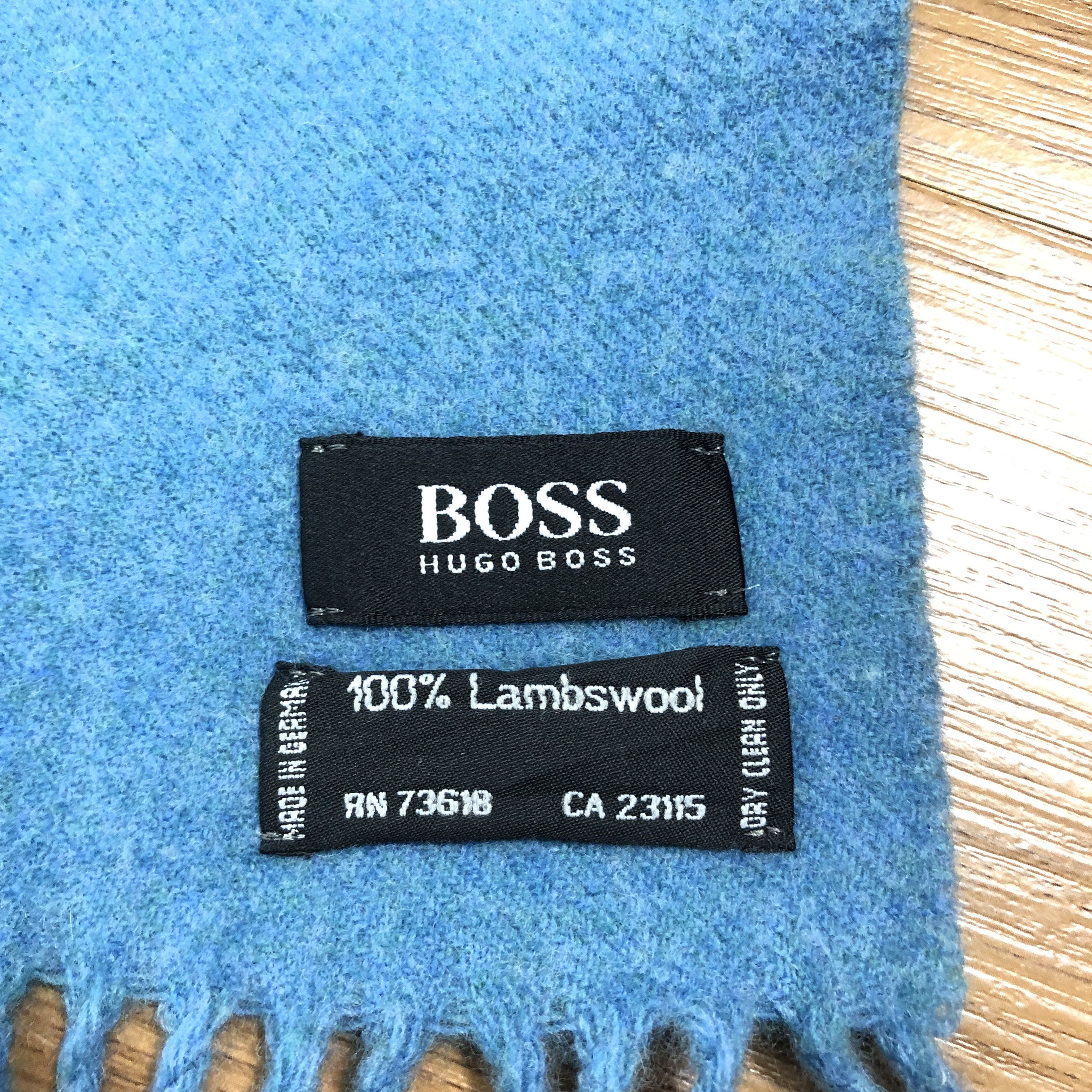 Hugo Boss × Vintage Vintage BOSS Hugo Boss Scarf Muffler MF168 Size ONE SIZE - 3 Thumbnail