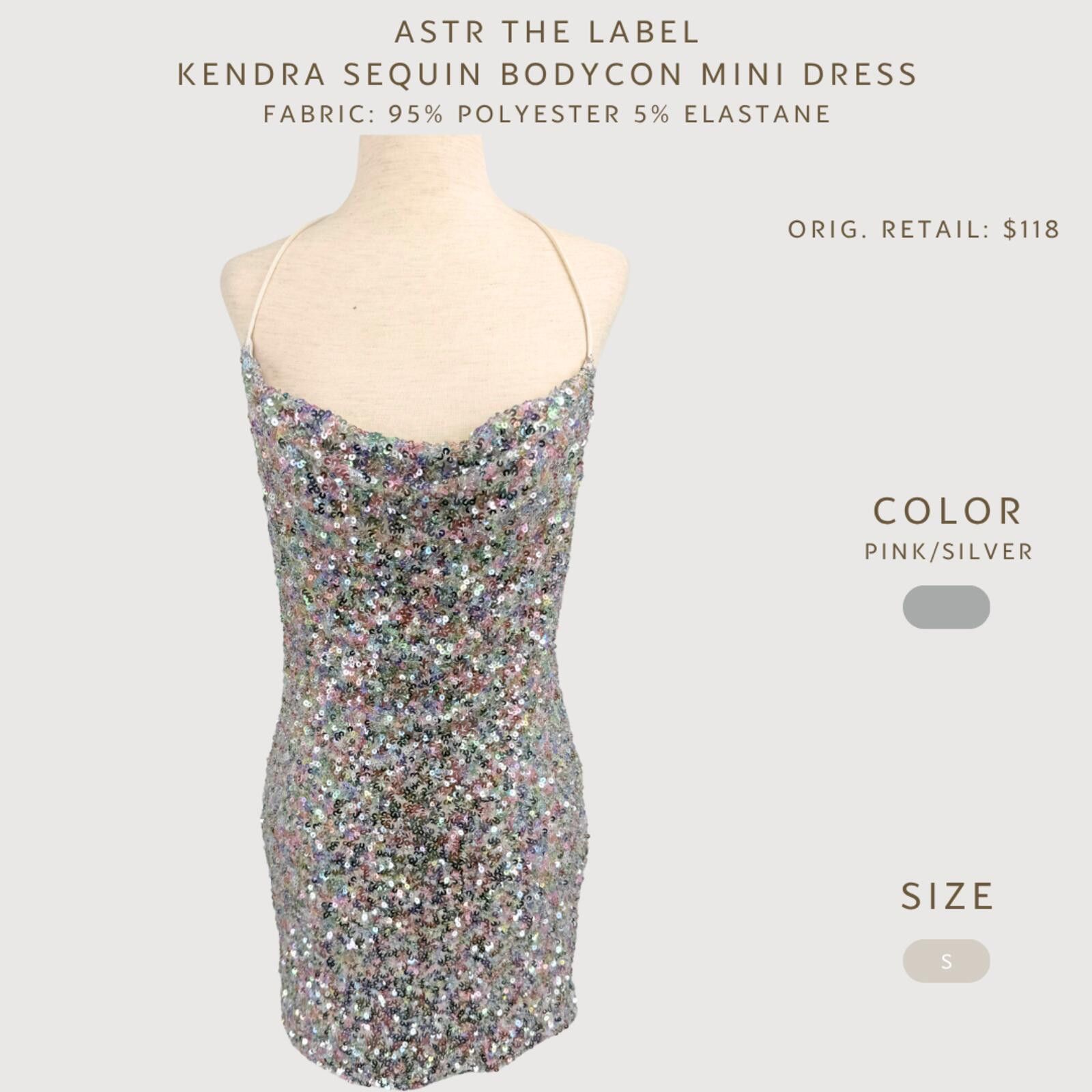 Other Revolve ASTR The Label Kendra Sequin Mini Dress S Size S / US 4 / IT 40 - 2 Thumbnail