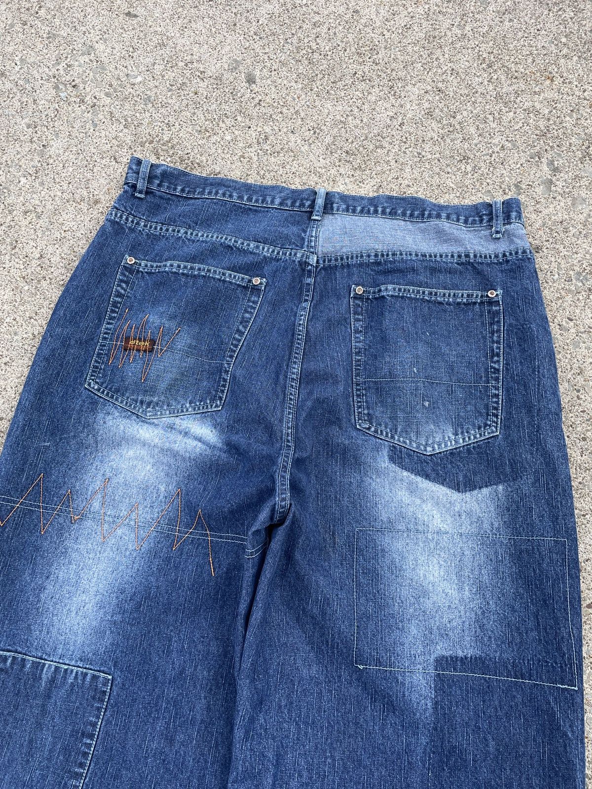 Akademiks Y2K Patchwork Baggy Jeans Size US 40 / EU 56 - 5 Thumbnail