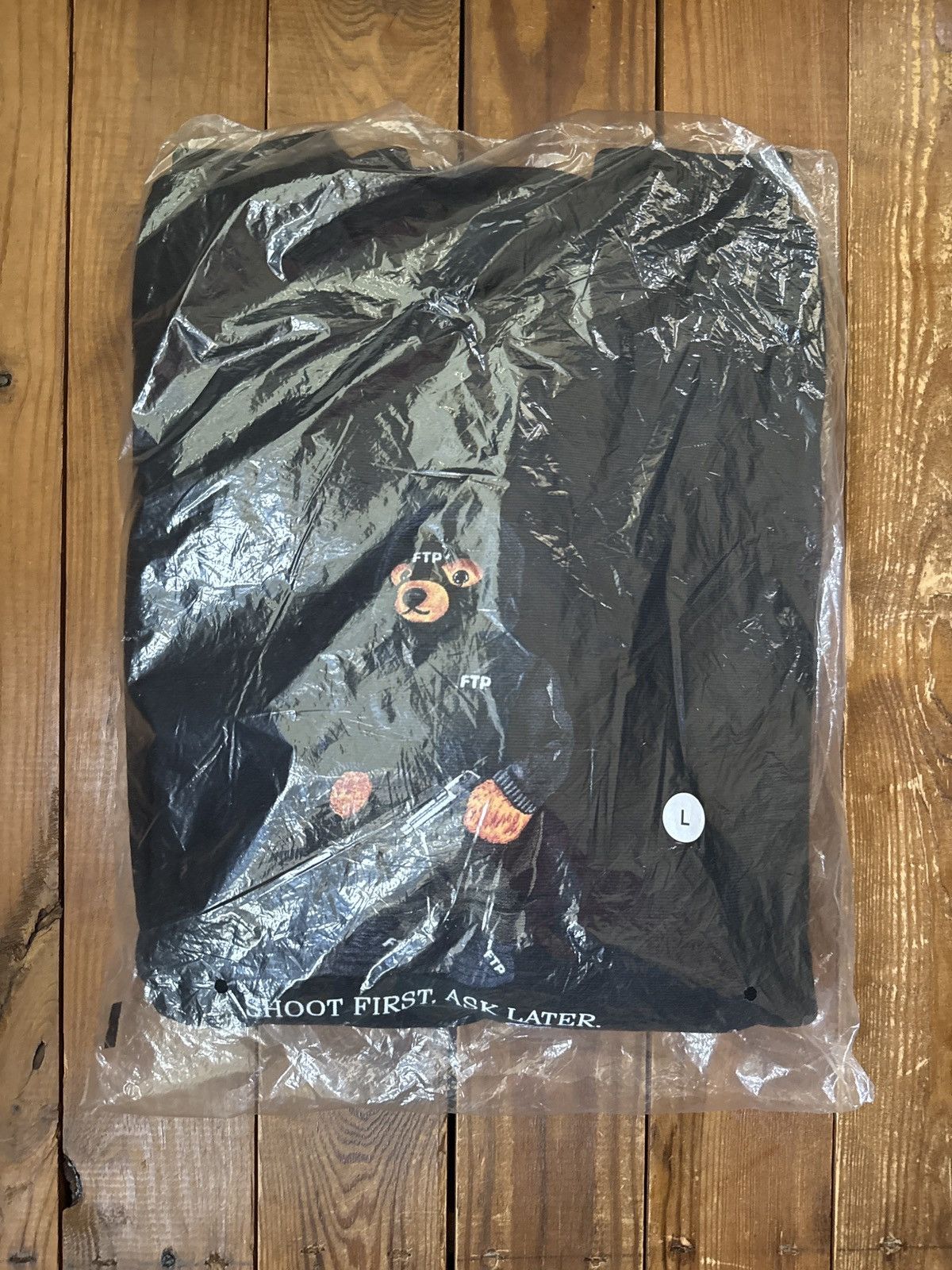 Fuck The Population FTP Shoot First Ask Later Bear Black Crewneck Sweatshirt Size US L / EU 52-54 / 3 - 2 Thumbnail