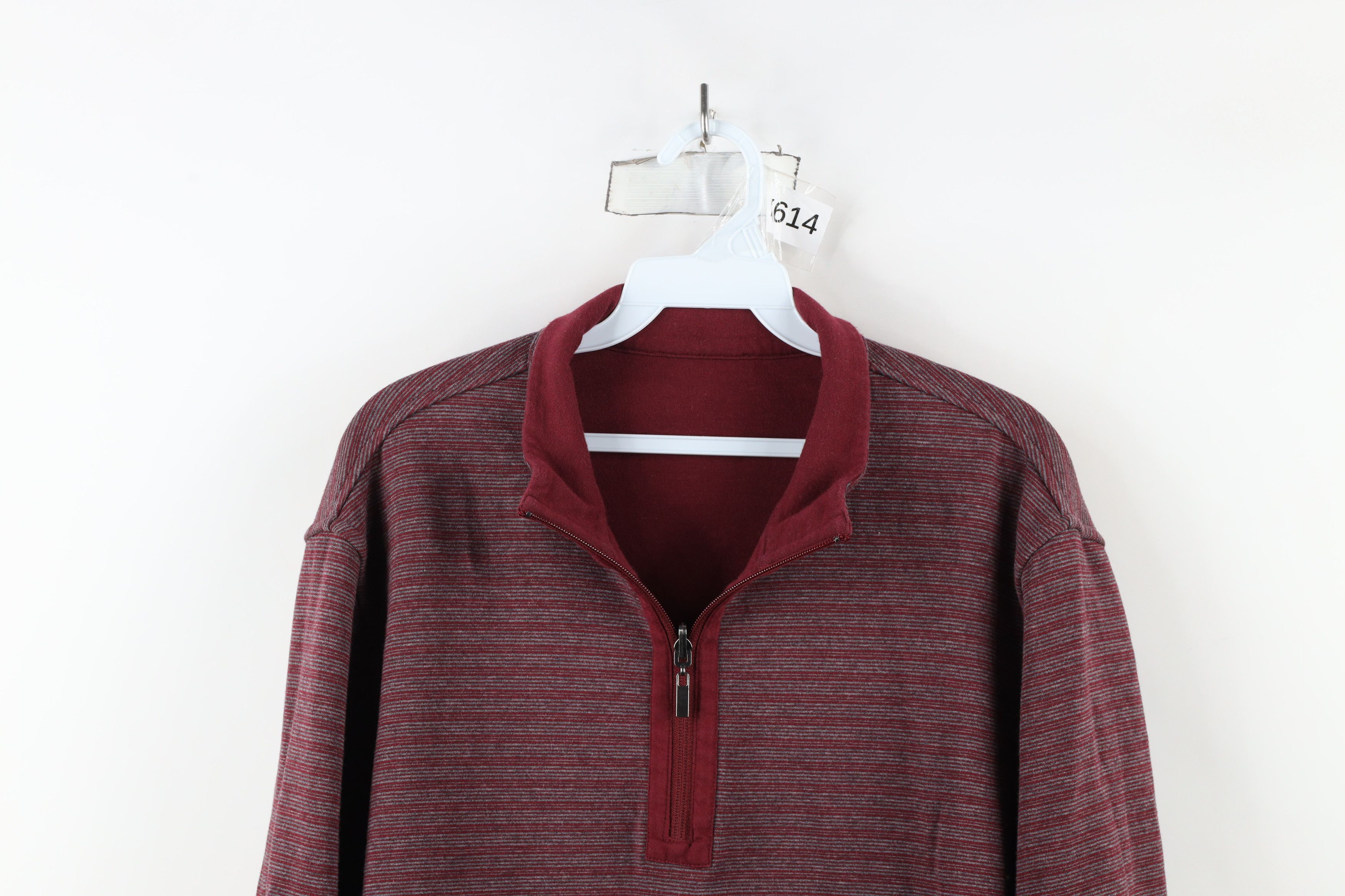 Vintage Bugatchi Uomo Blank Reversible Half Zip Pullover Sweater Red Size US XL / EU 56 / 4 - 12 Thumbnail
