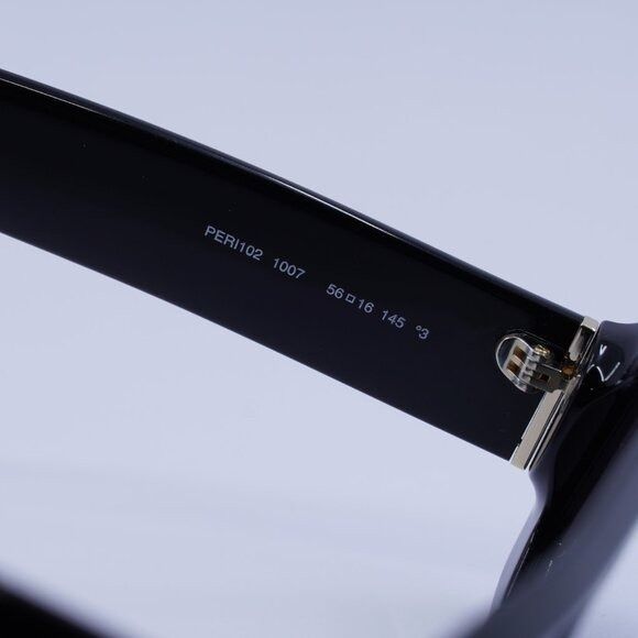 Palm Angels Palm Angels PERI102 WILLOW 1007 Sunglasses Black Rectangle Size ONE SIZE - 5 Thumbnail