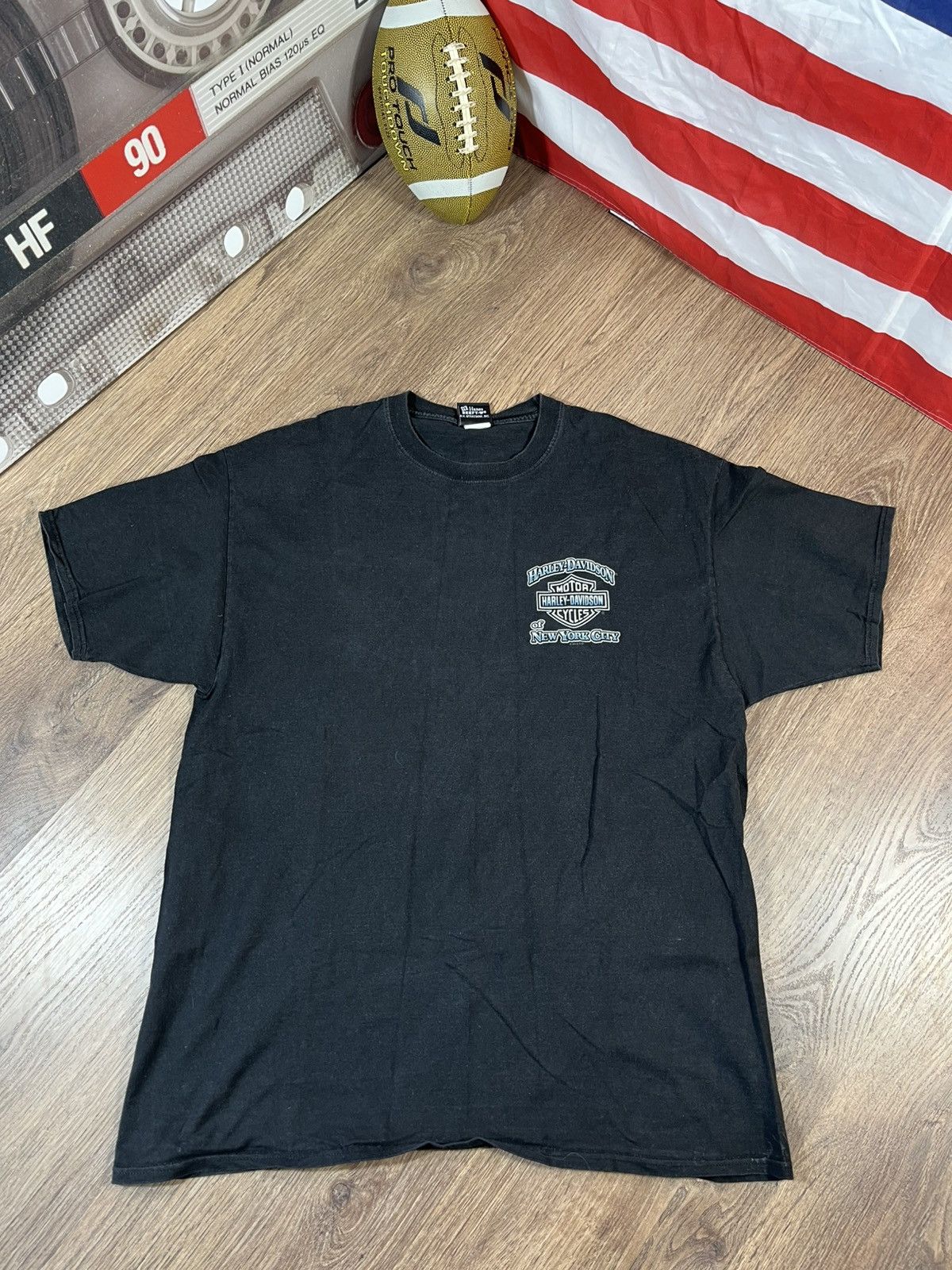 Vintage Vintage Harley Davidson New York City T Shirt Size US XXL / EU 58 / 5 - 2 Thumbnail