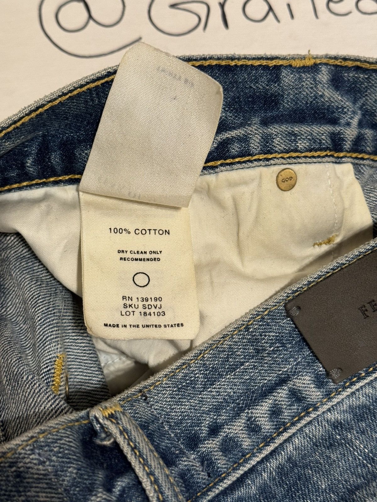 Fear of God 🔥Fear of God Fifth Collection Indigo Selvedge Jeans SZ 36 Size US 36 / EU 52 - 15 Thumbnail