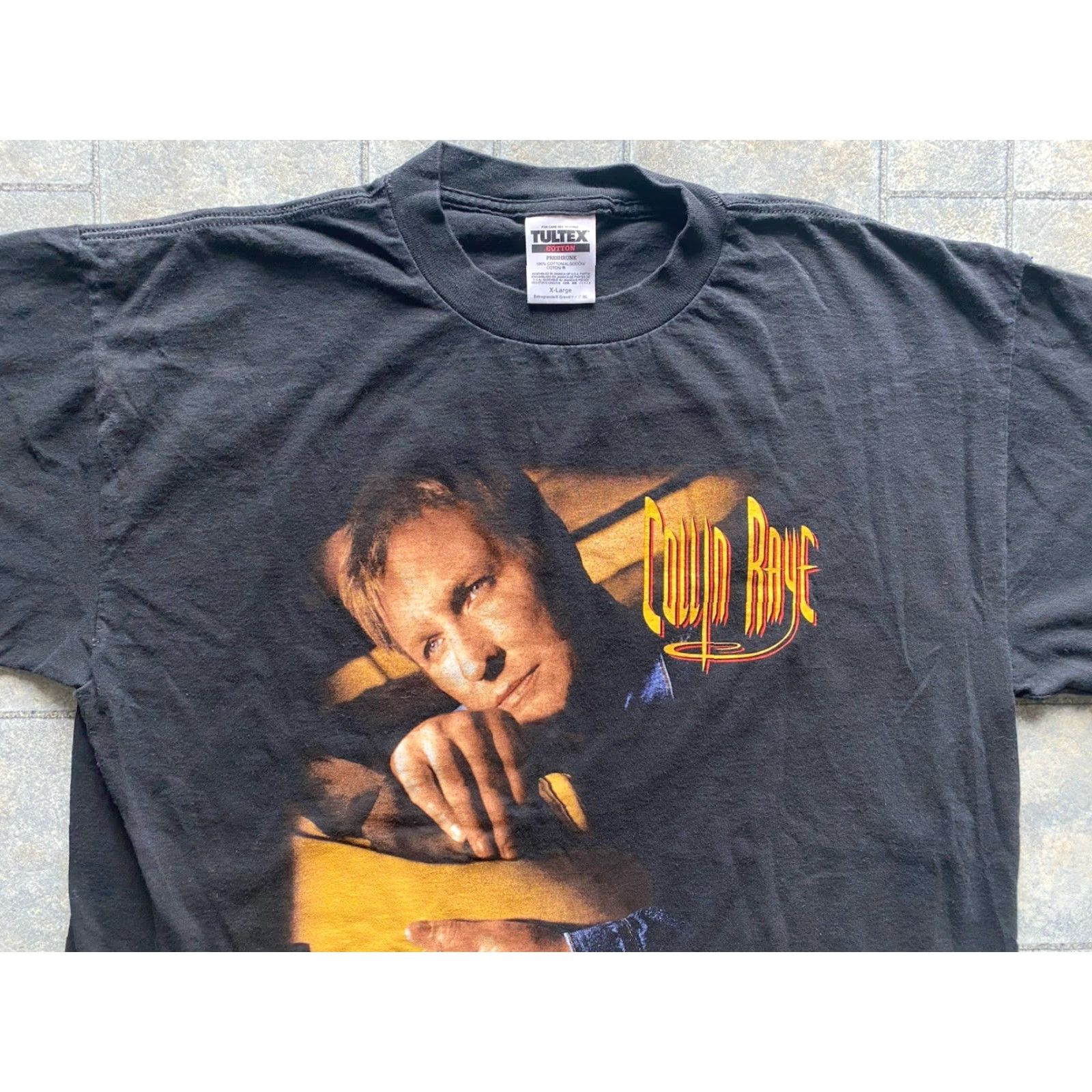 Tultex VINTAGE 1999 Collin Raye The Walls Came Down Tour Tultex Shirt Black XL Mens T-Shirt 90s Music Size US XL / EU 56 / 4 - 5 Thumbnail