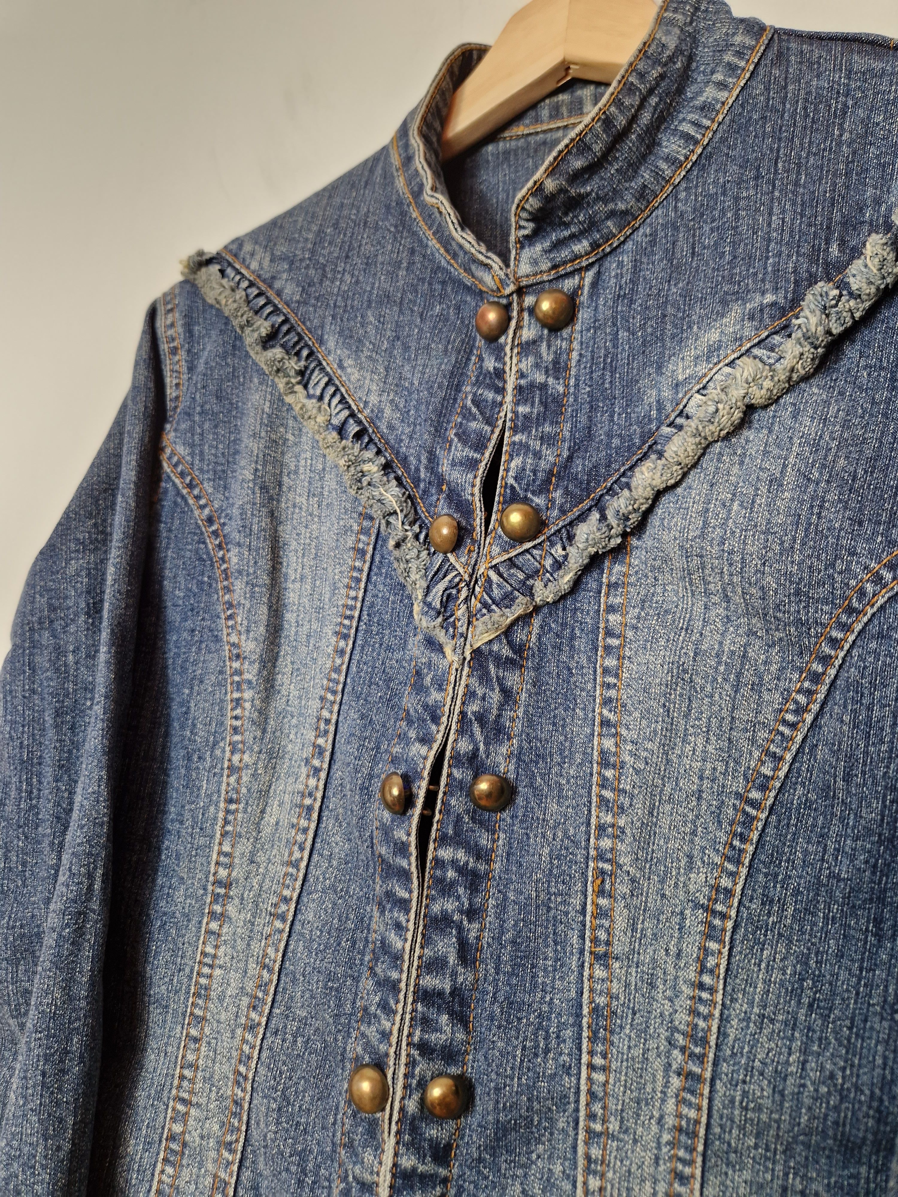Japanese Brand × Vintage vintage denim jacket Size S / US 4 / IT 40 - 12 Thumbnail