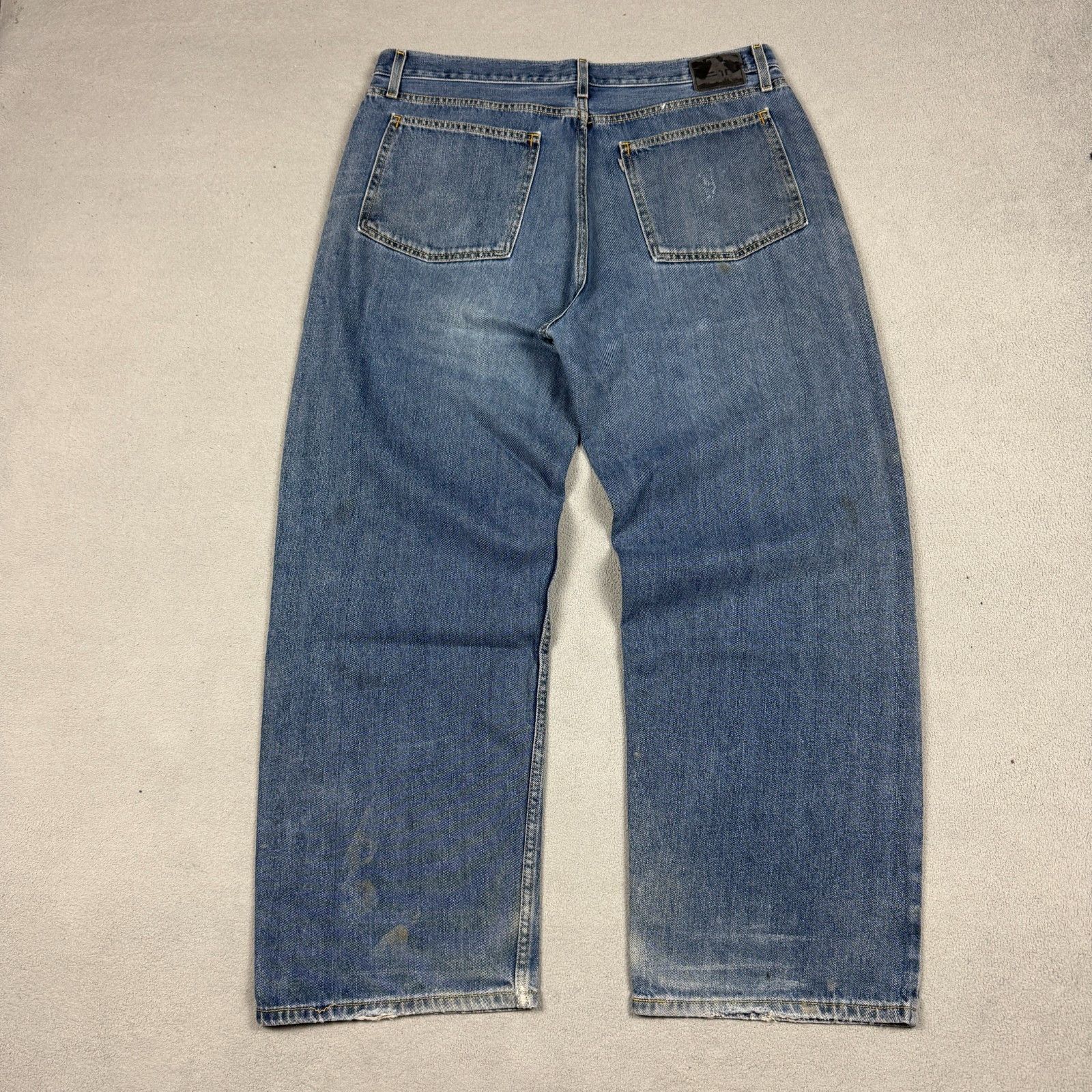 Levi's VTG Levi's SilverTab Low Loose Baggy Faded Stained W38 L32 Size US 38 / EU 54 - 2 Thumbnail