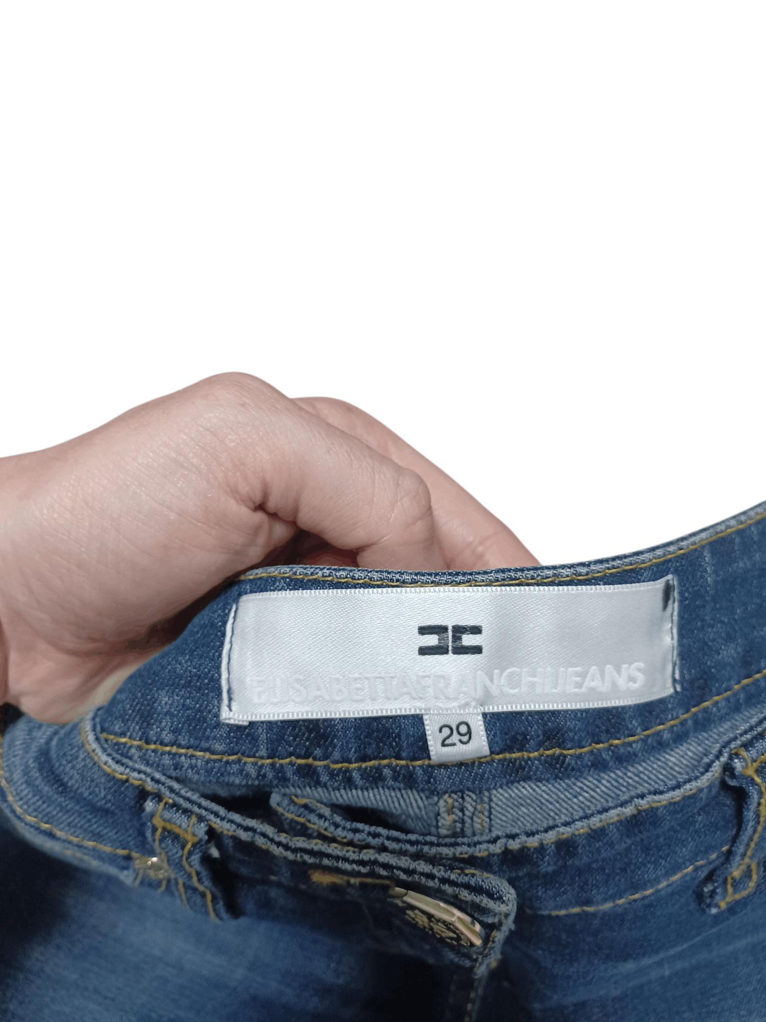 Elisabetta Franchi ELISABETTA FRANCHI MADE IN ITALY DESIGNER LUXURY LADY`S JEAN Size 29" - 4 Thumbnail