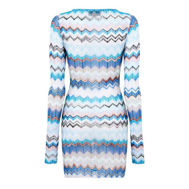 Missoni o1g2r1mq1124 Mini Dresse in Multicolor Size M / US 6-8 / IT 42-44 - 2 Thumbnail