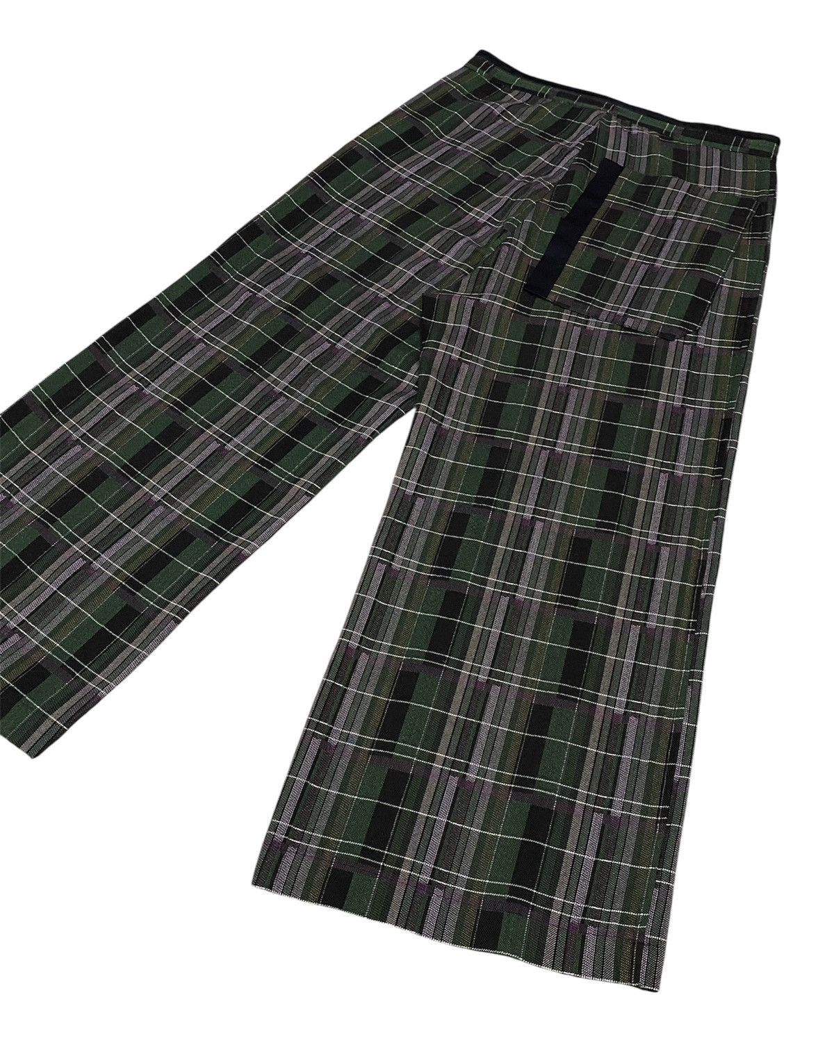 Y's Y’s Yohji Yamamoto Tartan Check Wide-Leg Trousers Size US 31 - 22 Thumbnail