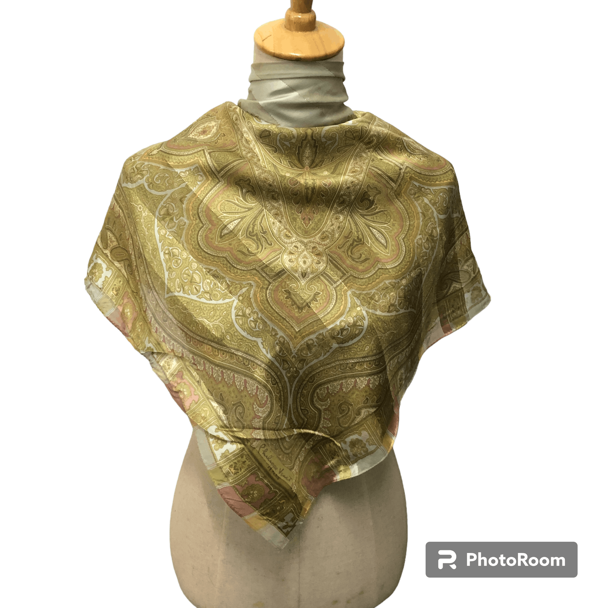 Vintage Philippe V Paisley Luxury Silk Scarf M1033 Size ONE SIZE - 1 Thumbnail