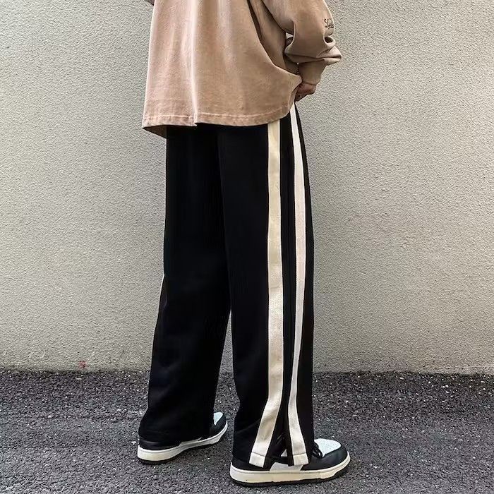 Japanese Brand Black White Hip Hop Trousers Sweatpants Size US 28 / EU 44 - 5 Thumbnail